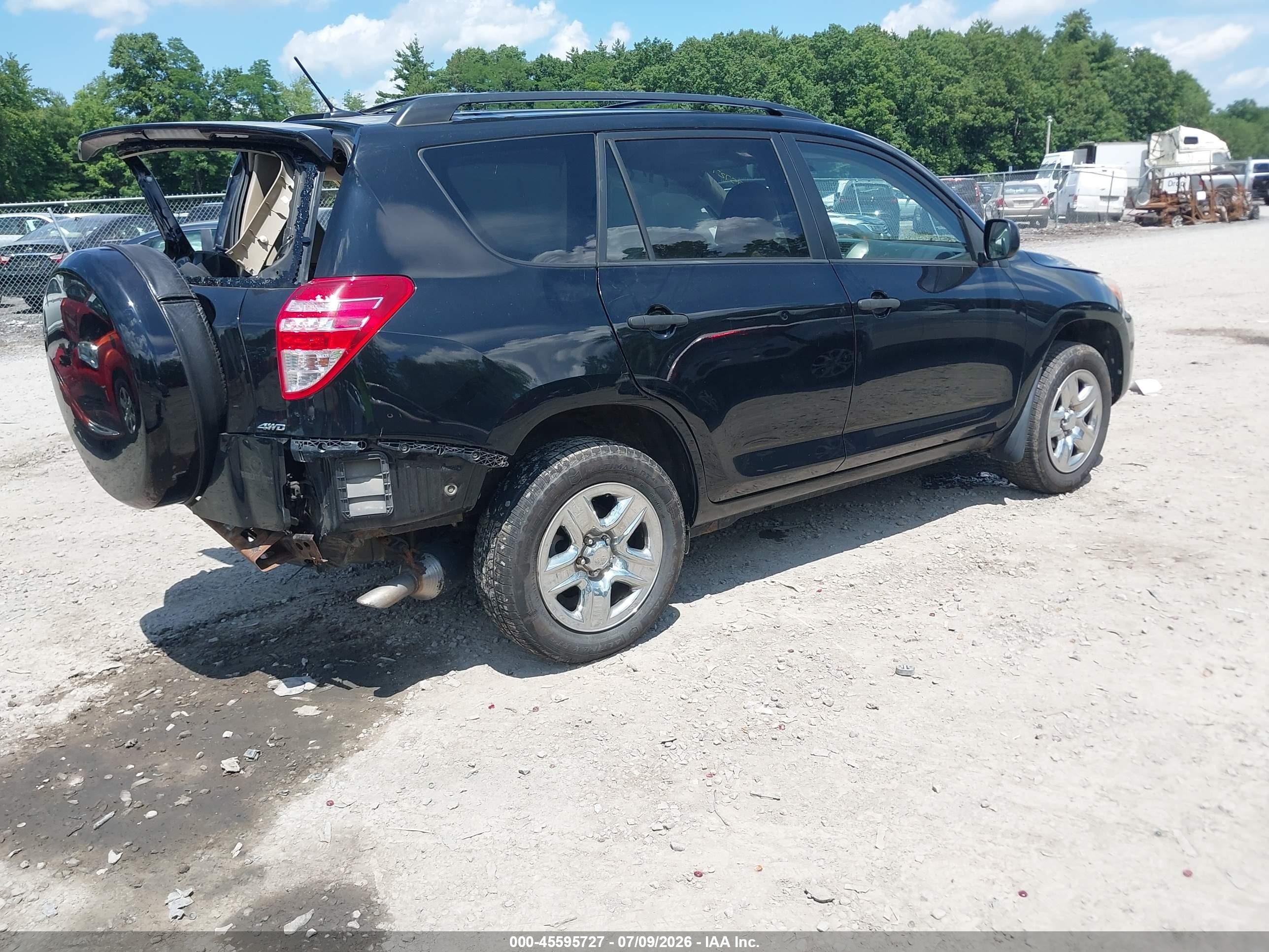 2011 Toyota Rav4   Black vin: 2T3BF4DV8BW175616