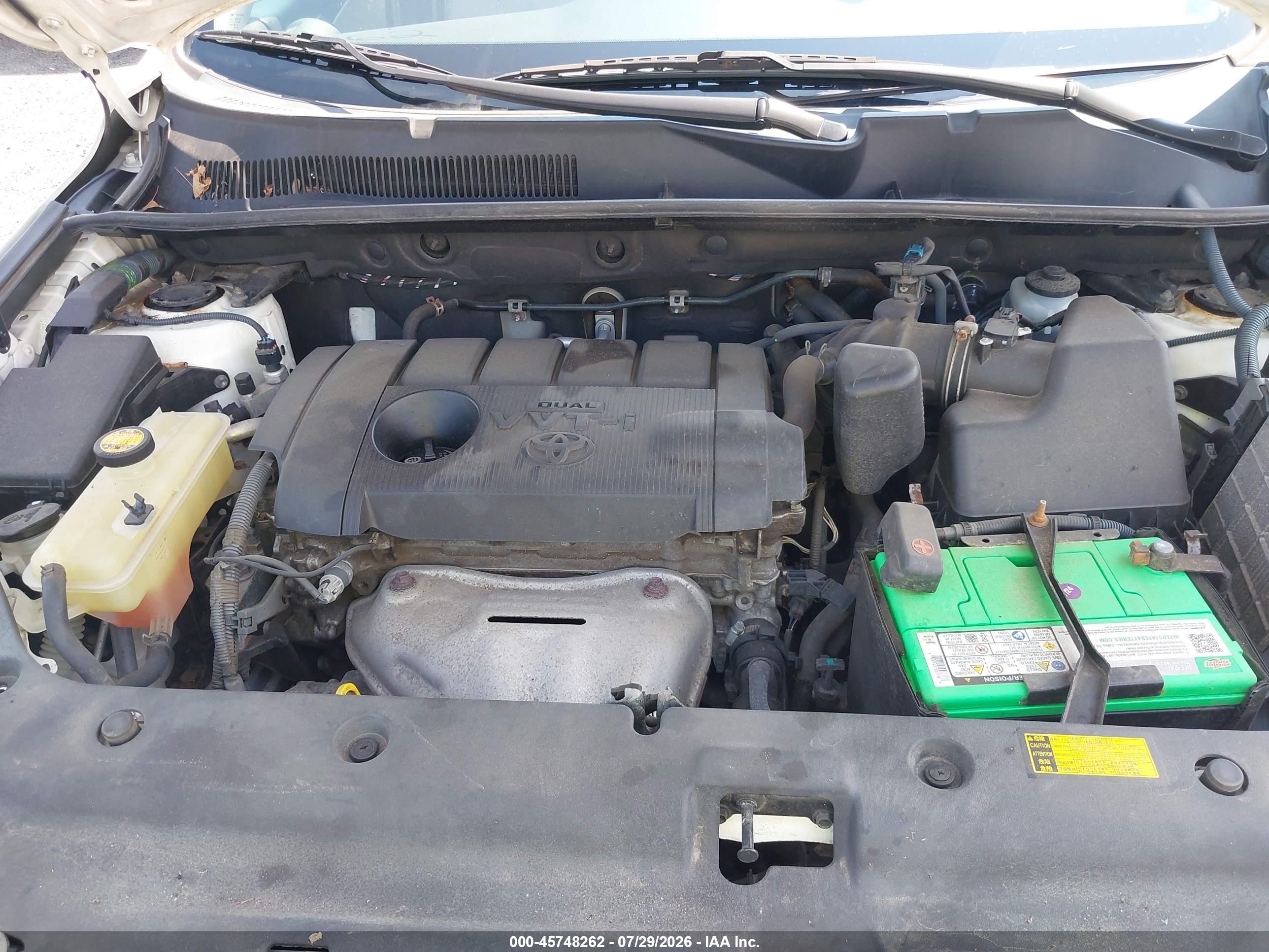 2012 Toyota Rav4   Белый vin: 2T3BF4DV8CW196788