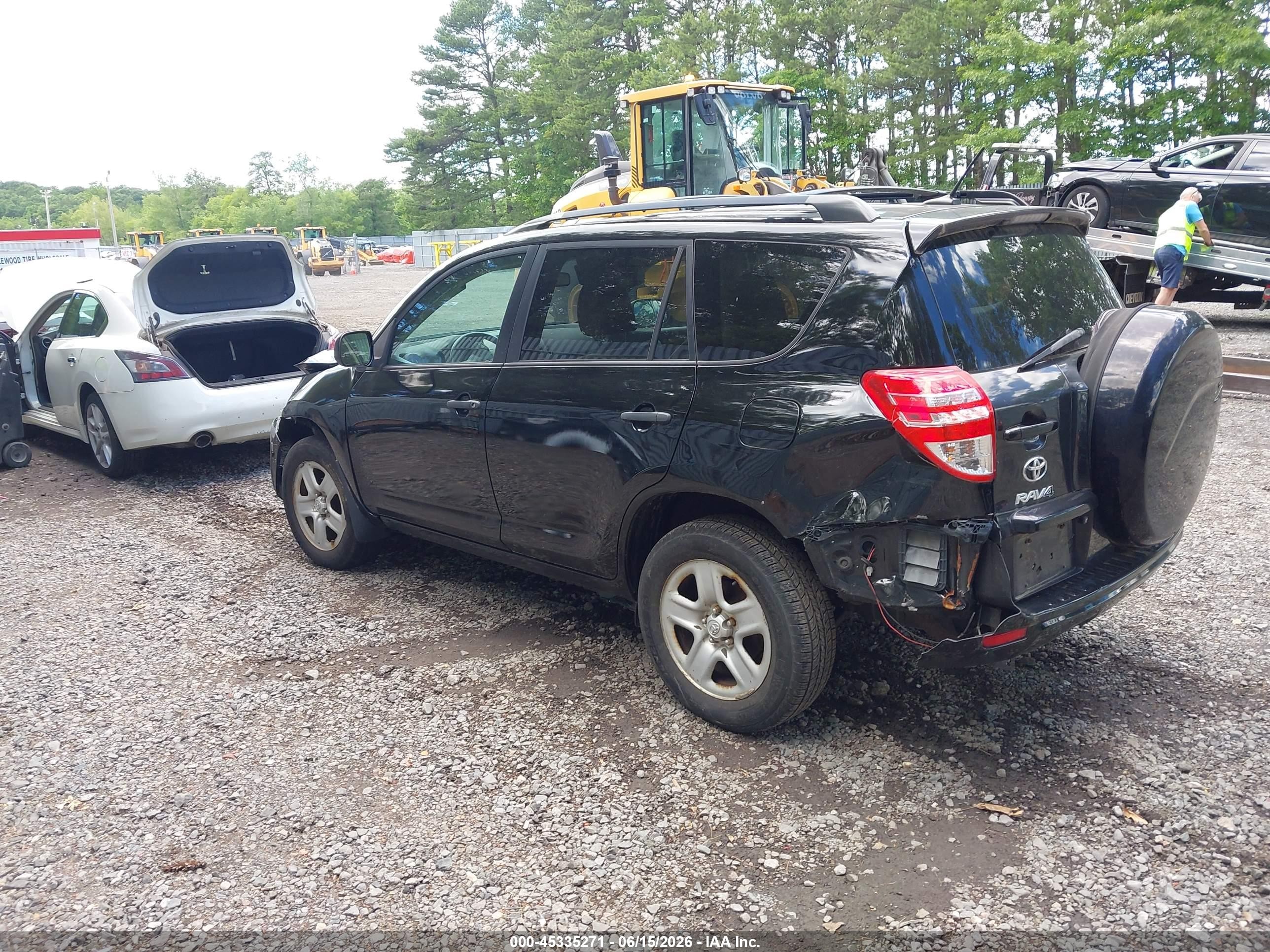 2012 Toyota Rav4   Black vin: 2T3BF4DV8CW212830