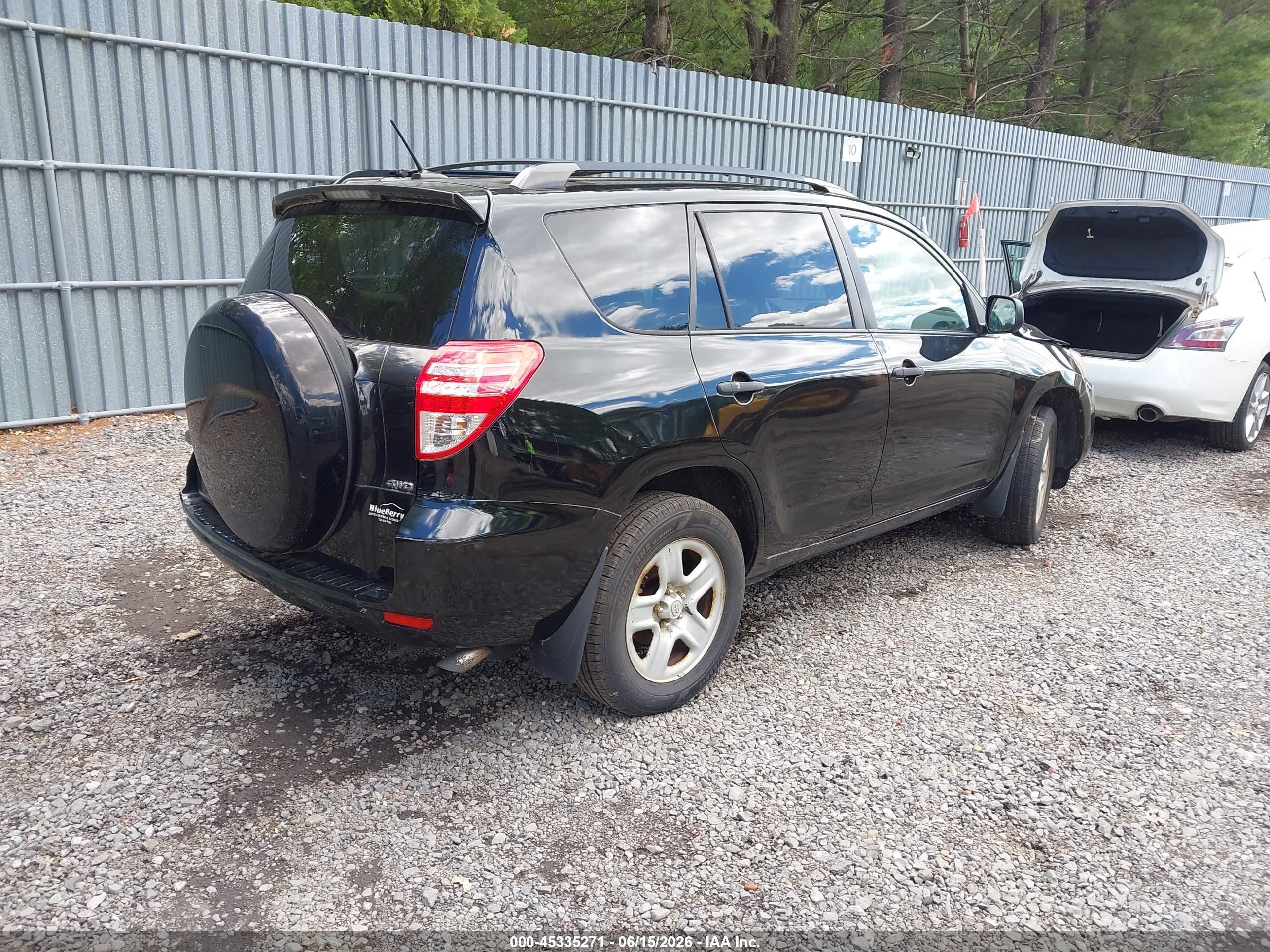 2012 Toyota Rav4   Black vin: 2T3BF4DV8CW212830