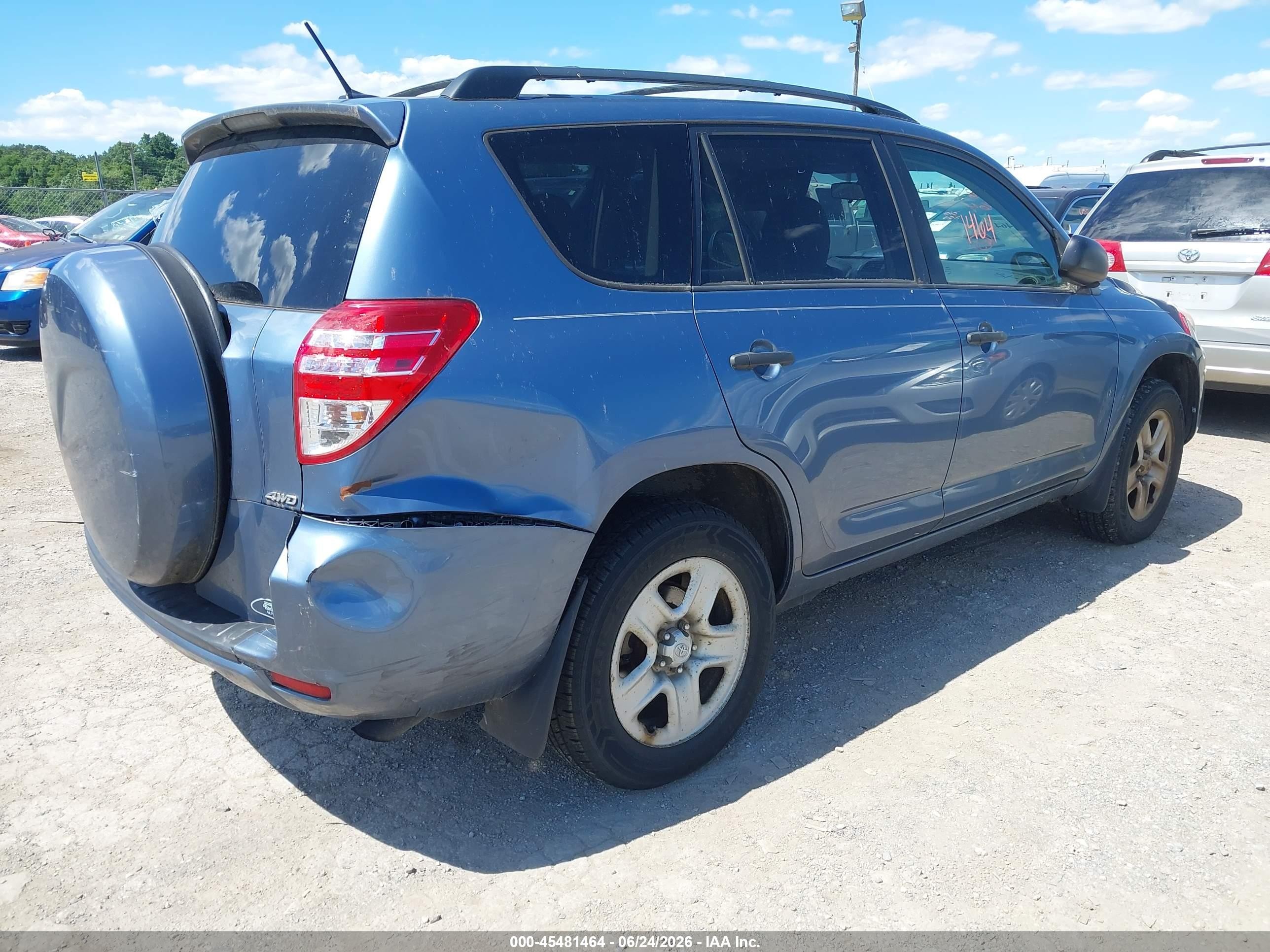 2012 Toyota Rav4   Blue vin: 2T3BF4DV8CW247626
