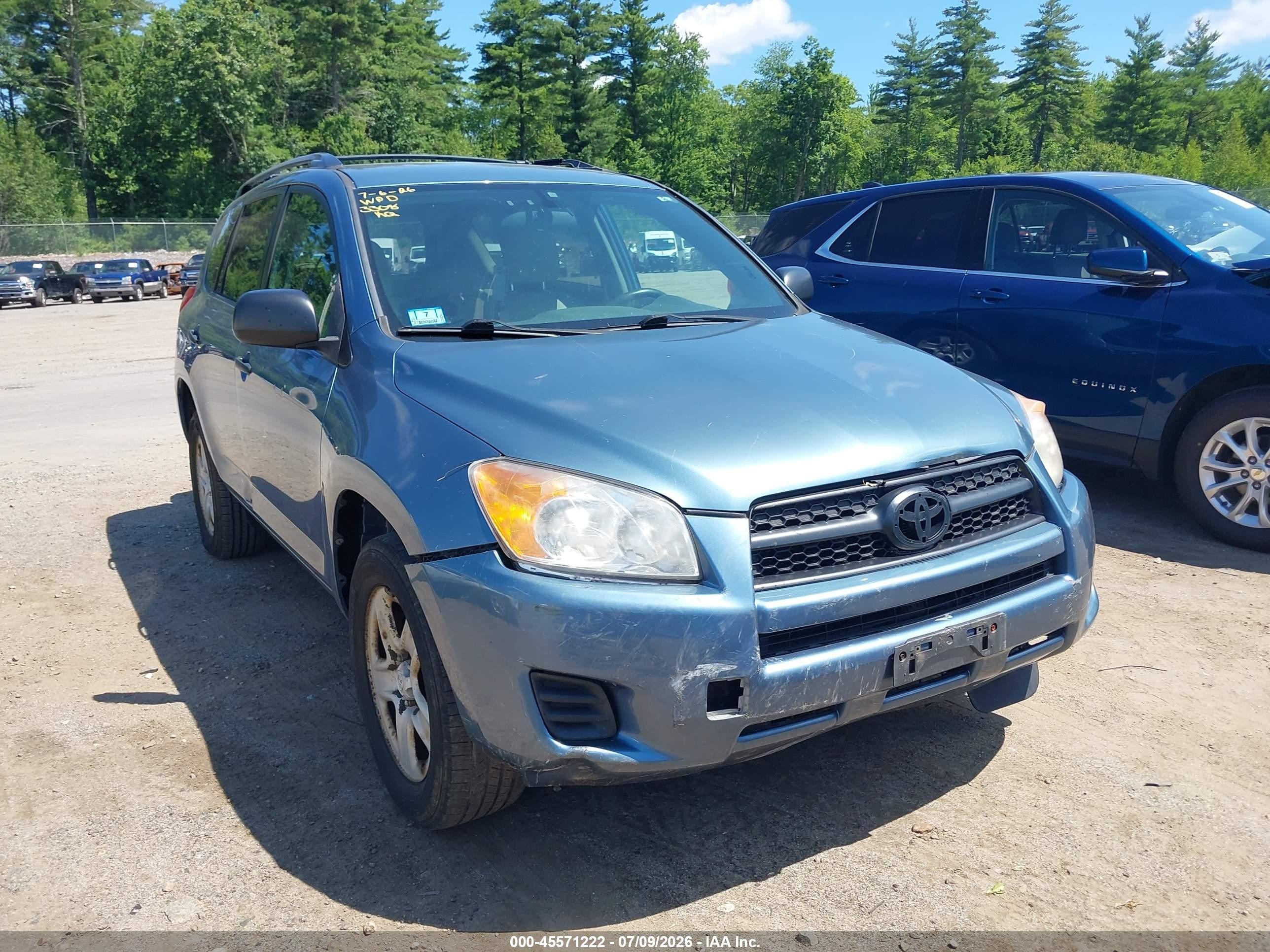 2010 Toyota Rav4   Blue vin: 2T3BF4DV9AW063308