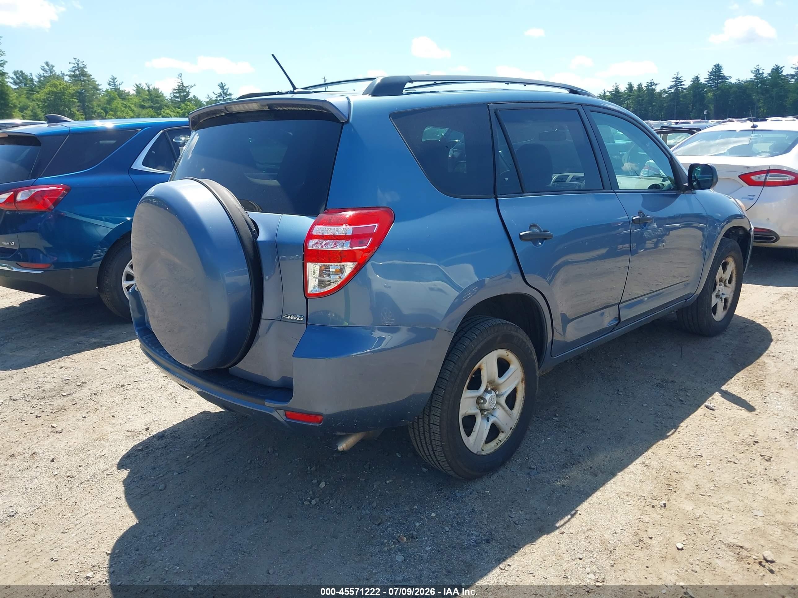 2010 Toyota Rav4   Blue vin: 2T3BF4DV9AW063308