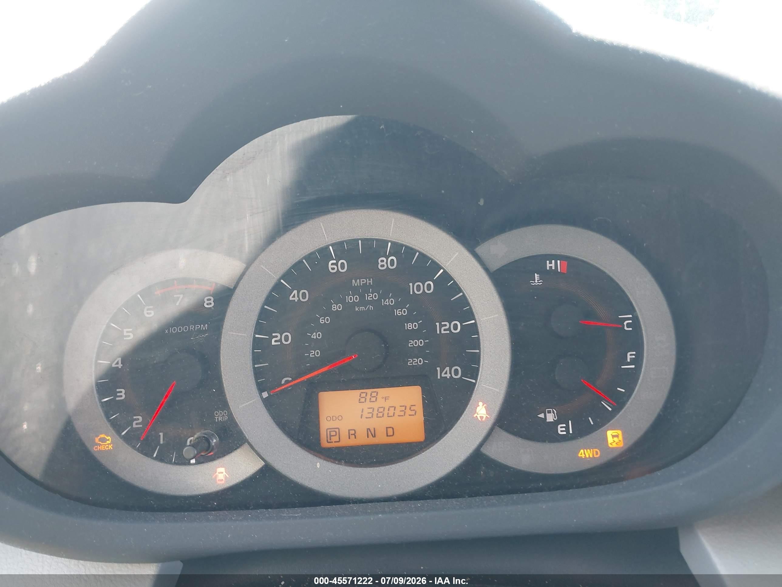 2010 Toyota Rav4   Blue vin: 2T3BF4DV9AW063308
