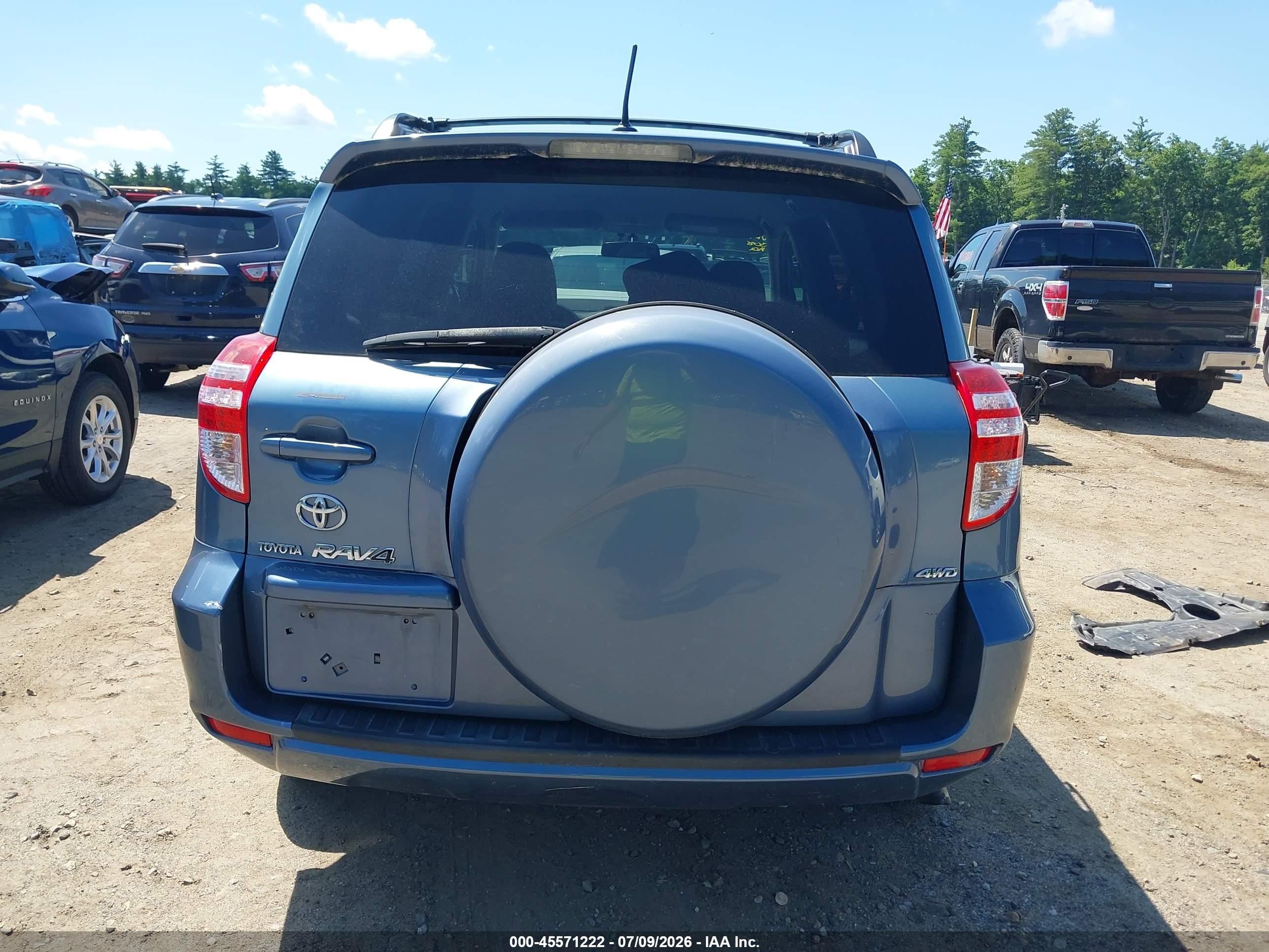 2010 Toyota Rav4   Blue vin: 2T3BF4DV9AW063308