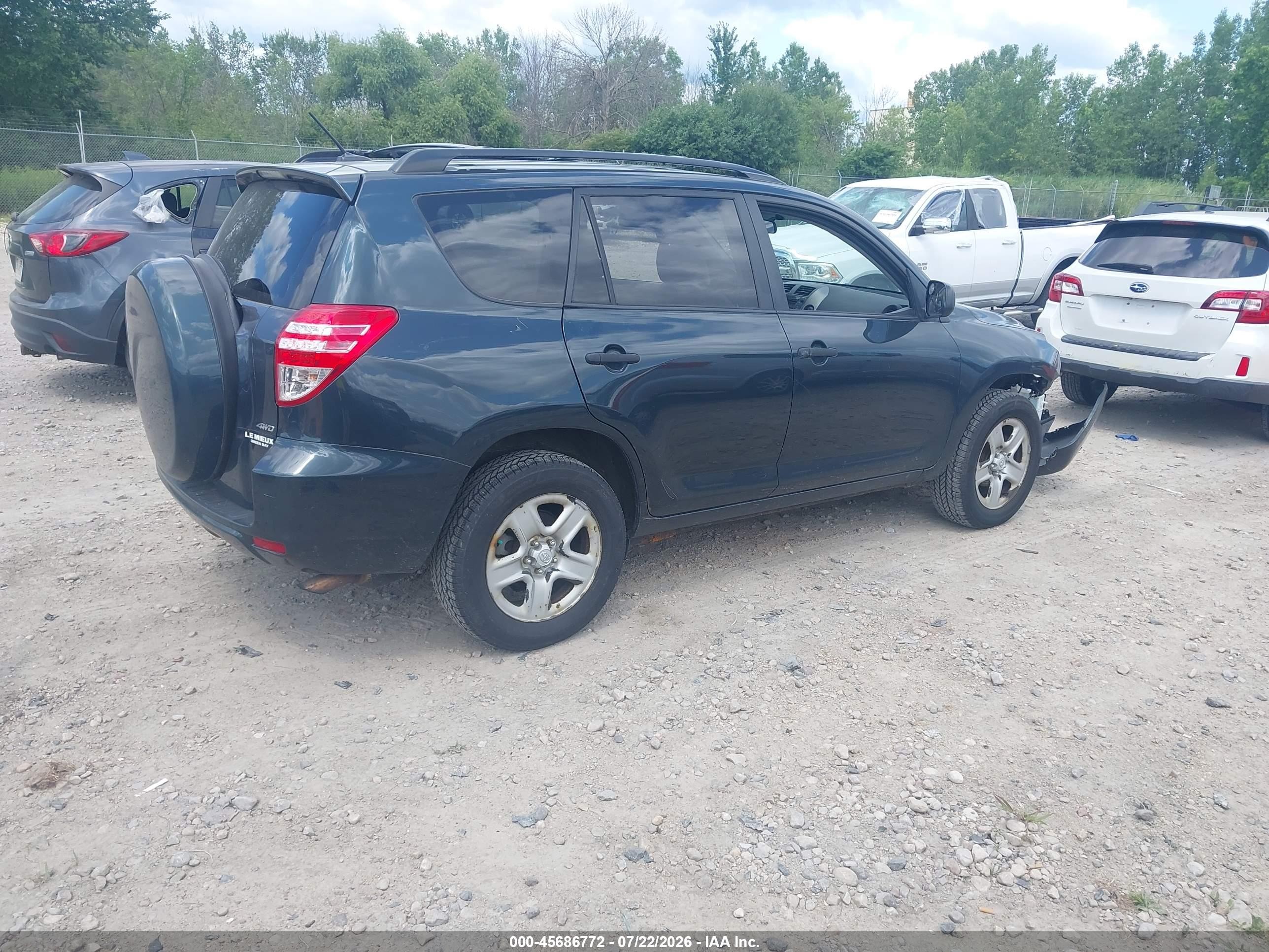 2011 Toyota Rav4   Blue vin: 2T3BF4DV9BW111424