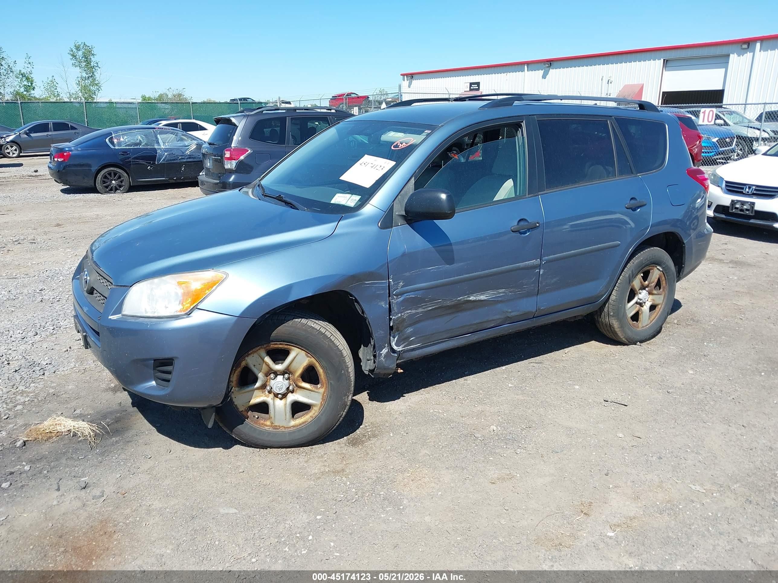 2011 Toyota Rav4   Синий vin: 2T3BF4DV9BW111990