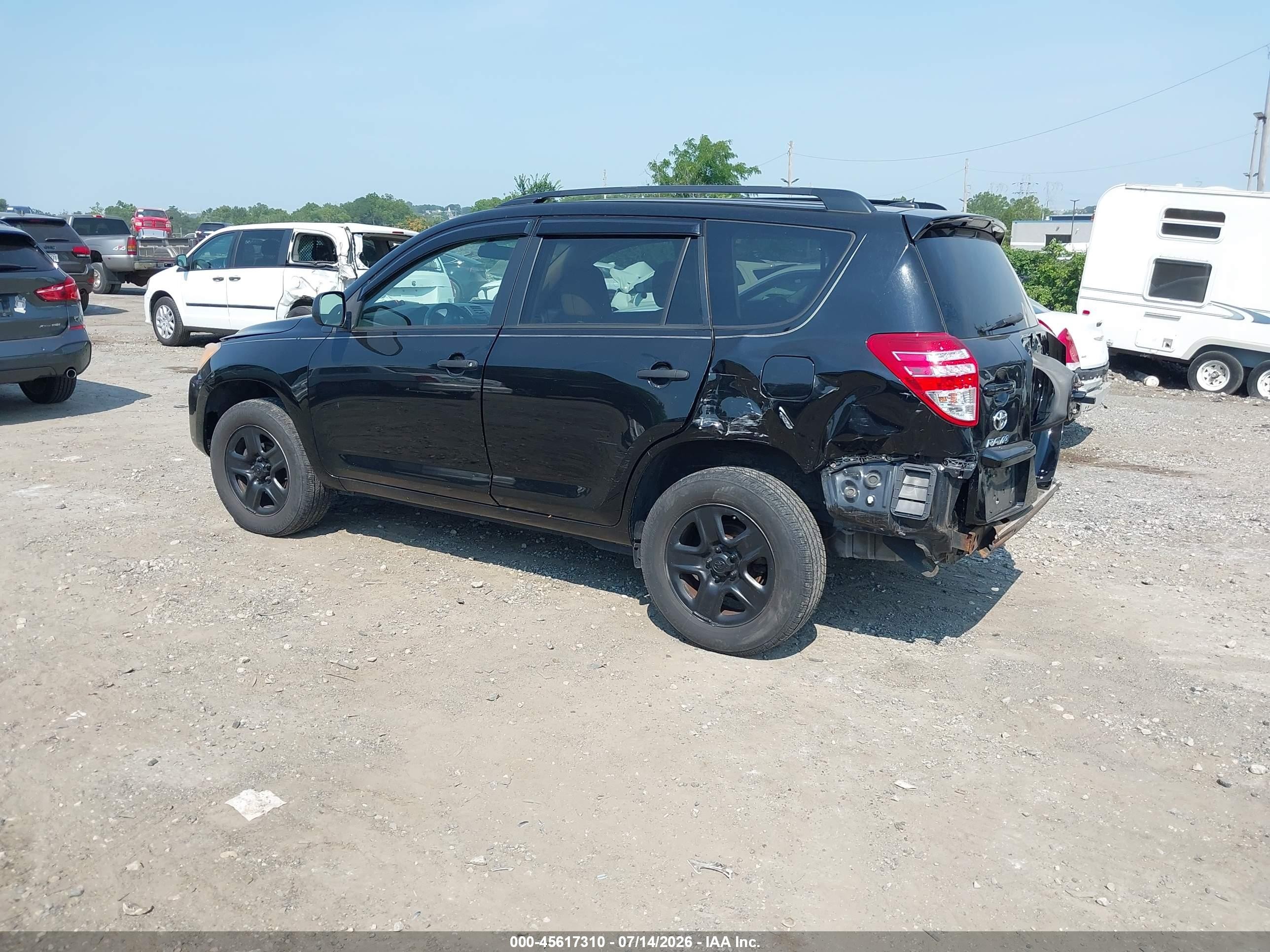 2011 Toyota Rav4   Черный vin: 2T3BF4DV9BW121693