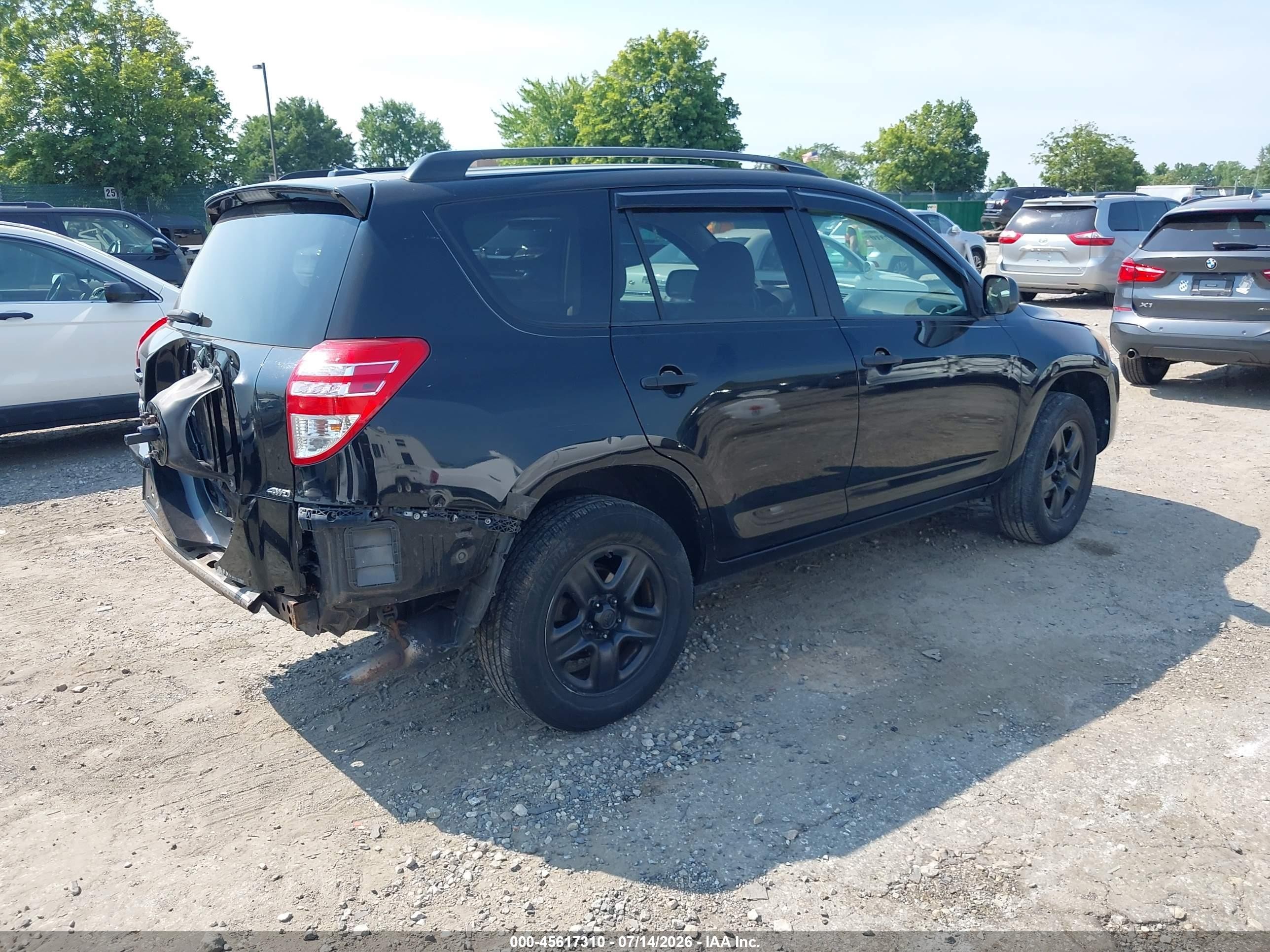 2011 Toyota Rav4   Черный vin: 2T3BF4DV9BW121693