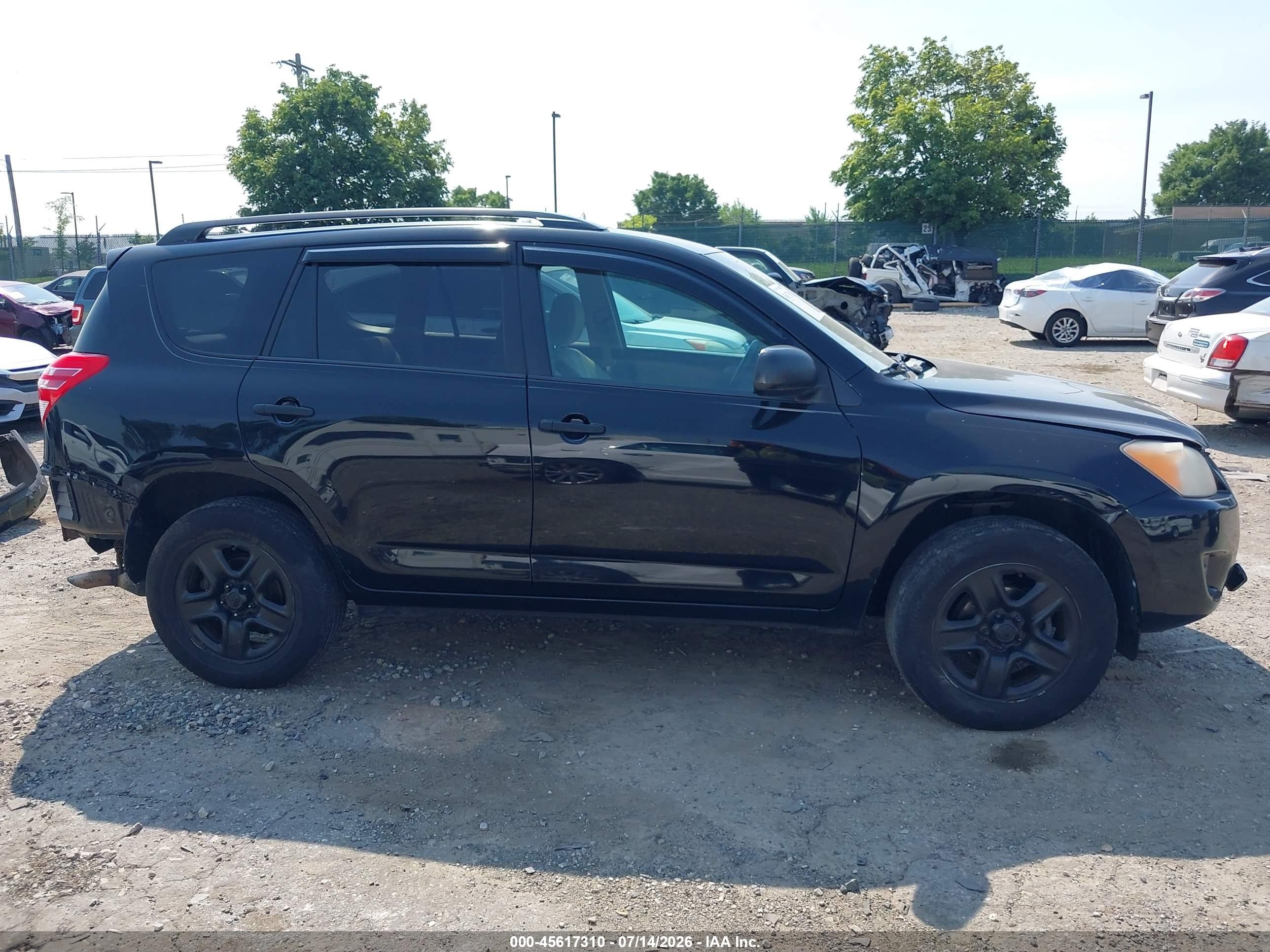 2011 Toyota Rav4   Черный vin: 2T3BF4DV9BW121693
