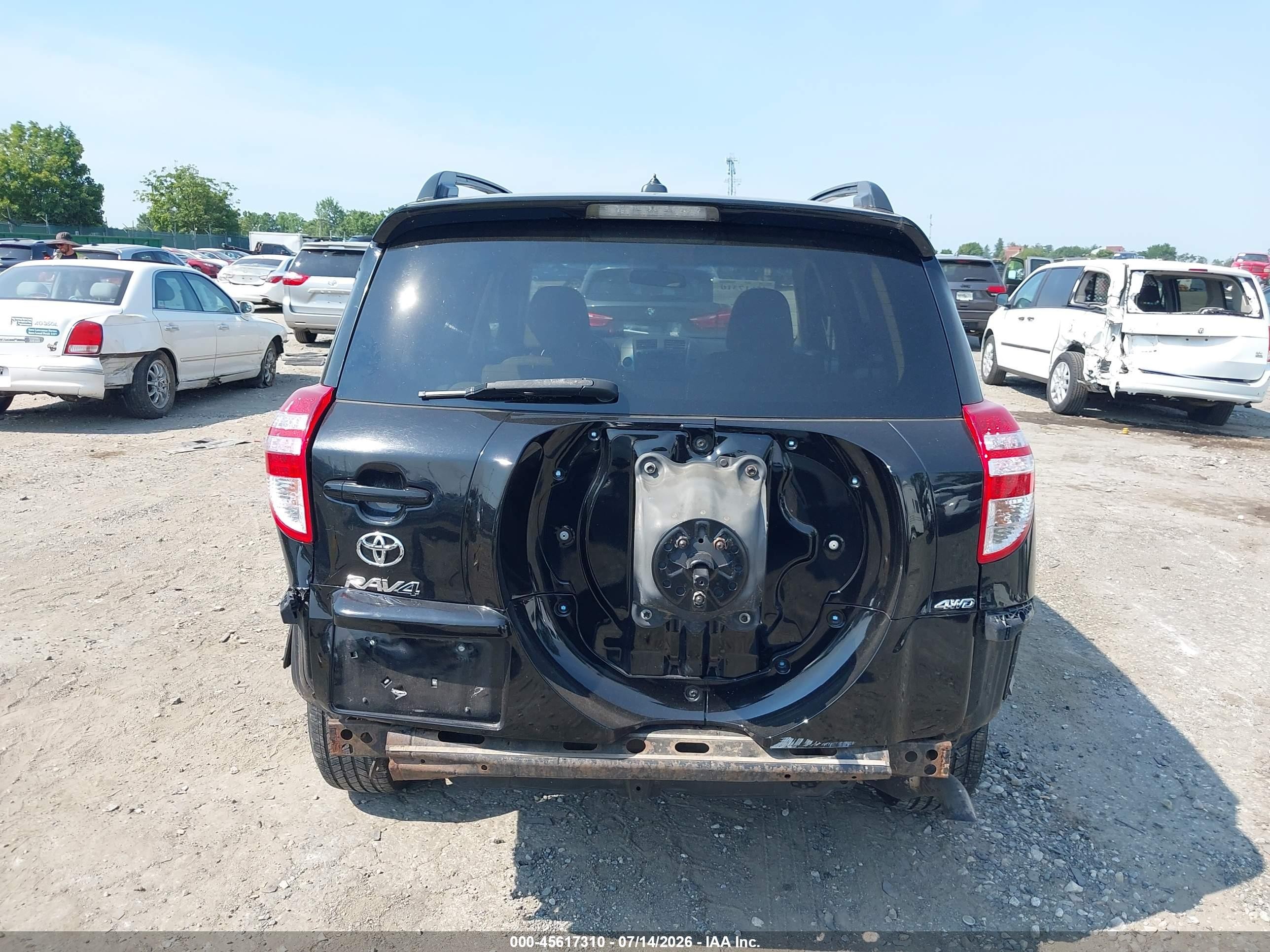 2011 Toyota Rav4   Черный vin: 2T3BF4DV9BW121693