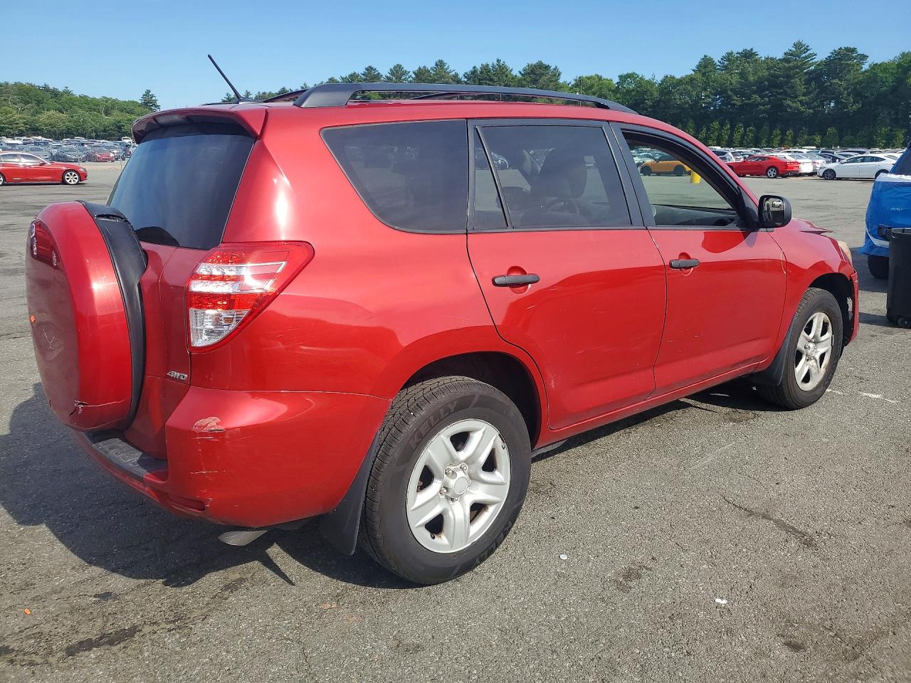 2011 Toyota Rav4 Base Red vin: 2T3BF4DV9BW138235