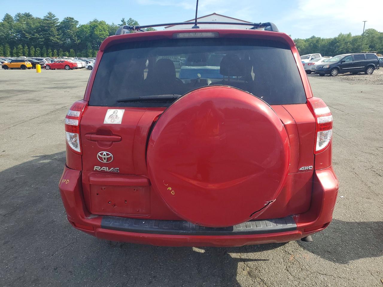 2011 Toyota Rav4 Base Red vin: 2T3BF4DV9BW138235