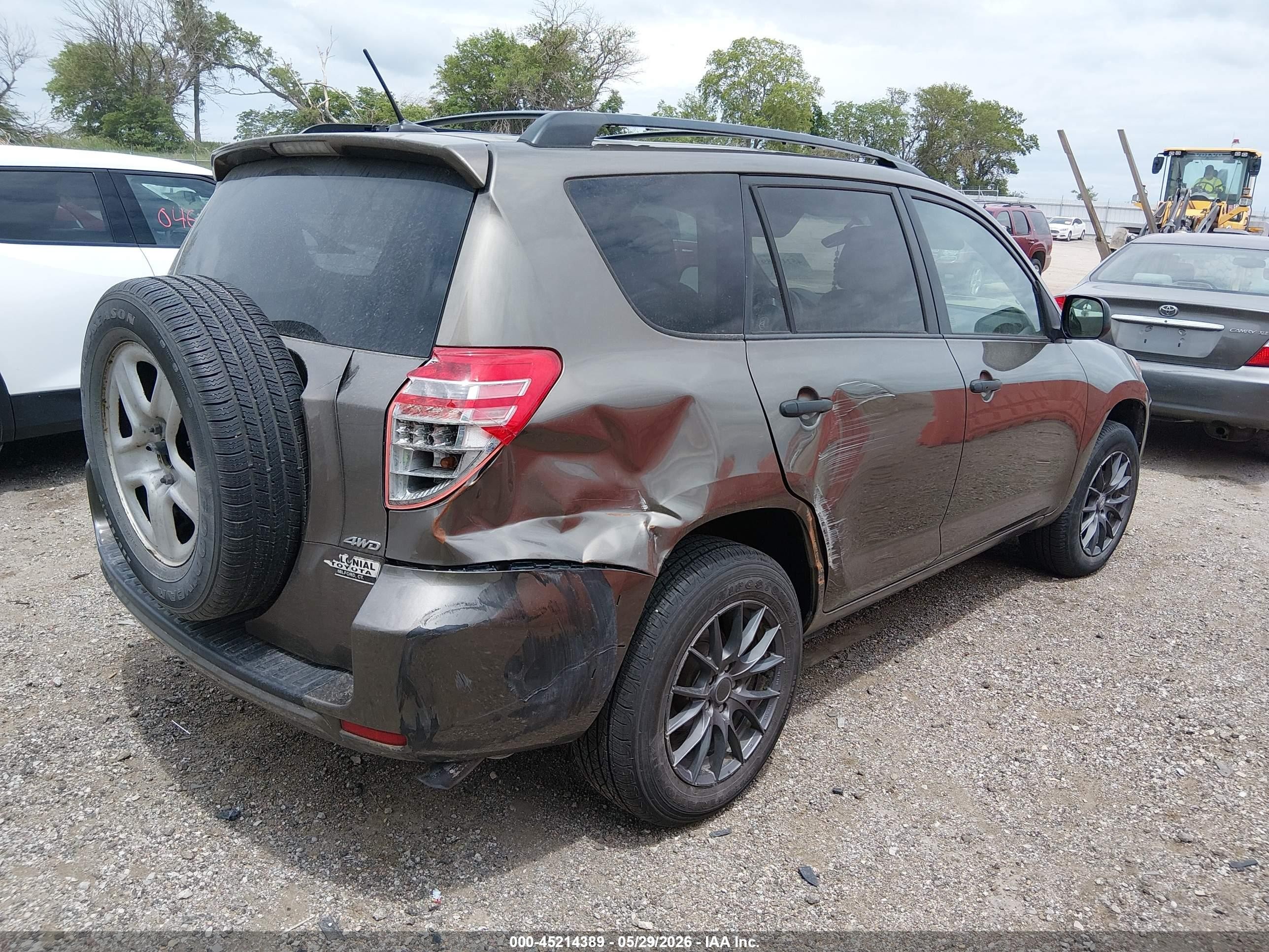2011 Toyota Rav4   Gray vin: 2T3BF4DV9BW177407