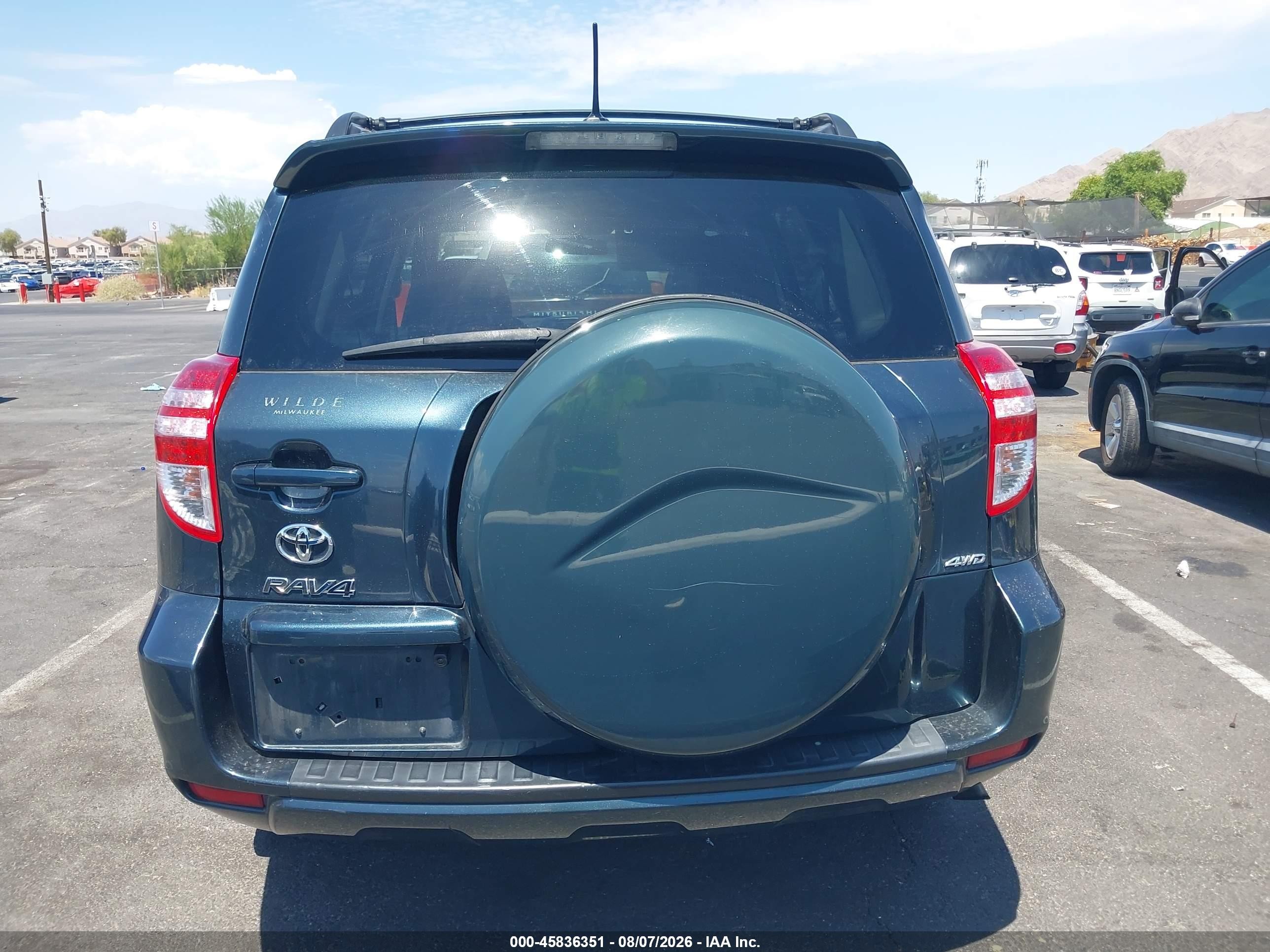 2012 Toyota Rav4   Blue vin: 2T3BF4DV9CW213761