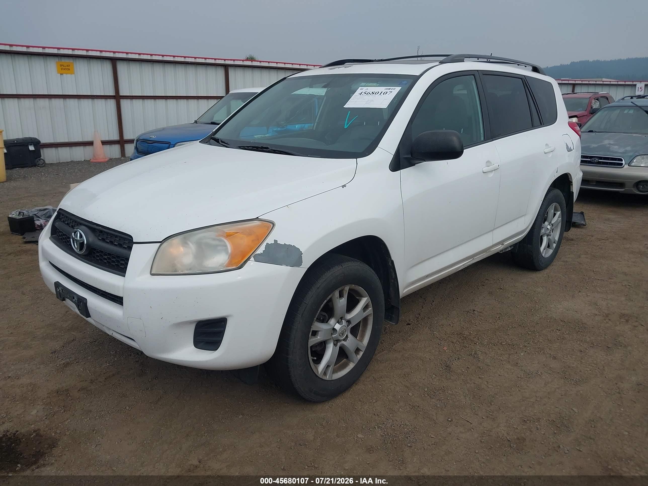 2012 Toyota Rav4   White vin: 2T3BF4DV9CW243679