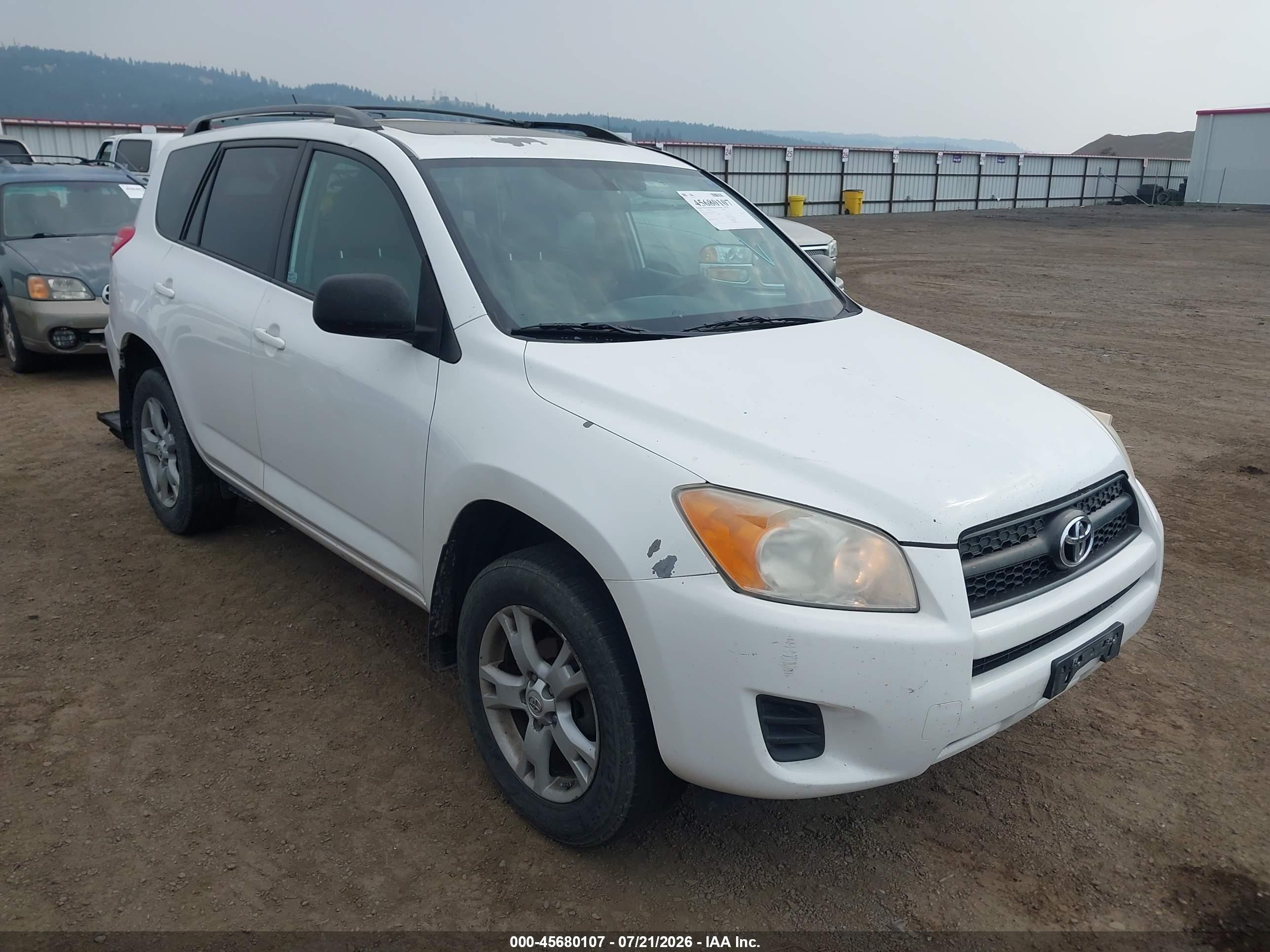 2012 Toyota Rav4   White vin: 2T3BF4DV9CW243679
