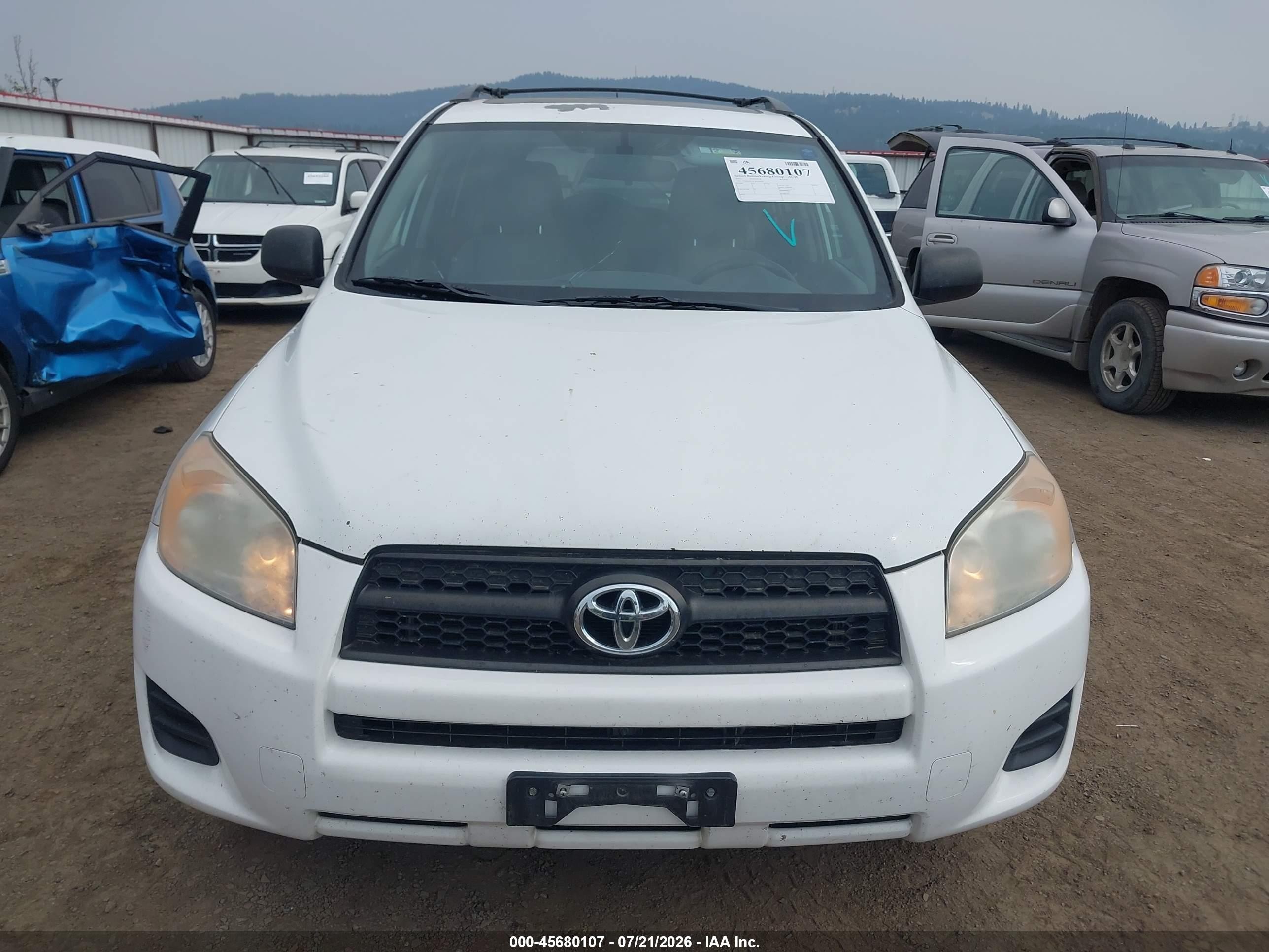2012 Toyota Rav4   White vin: 2T3BF4DV9CW243679