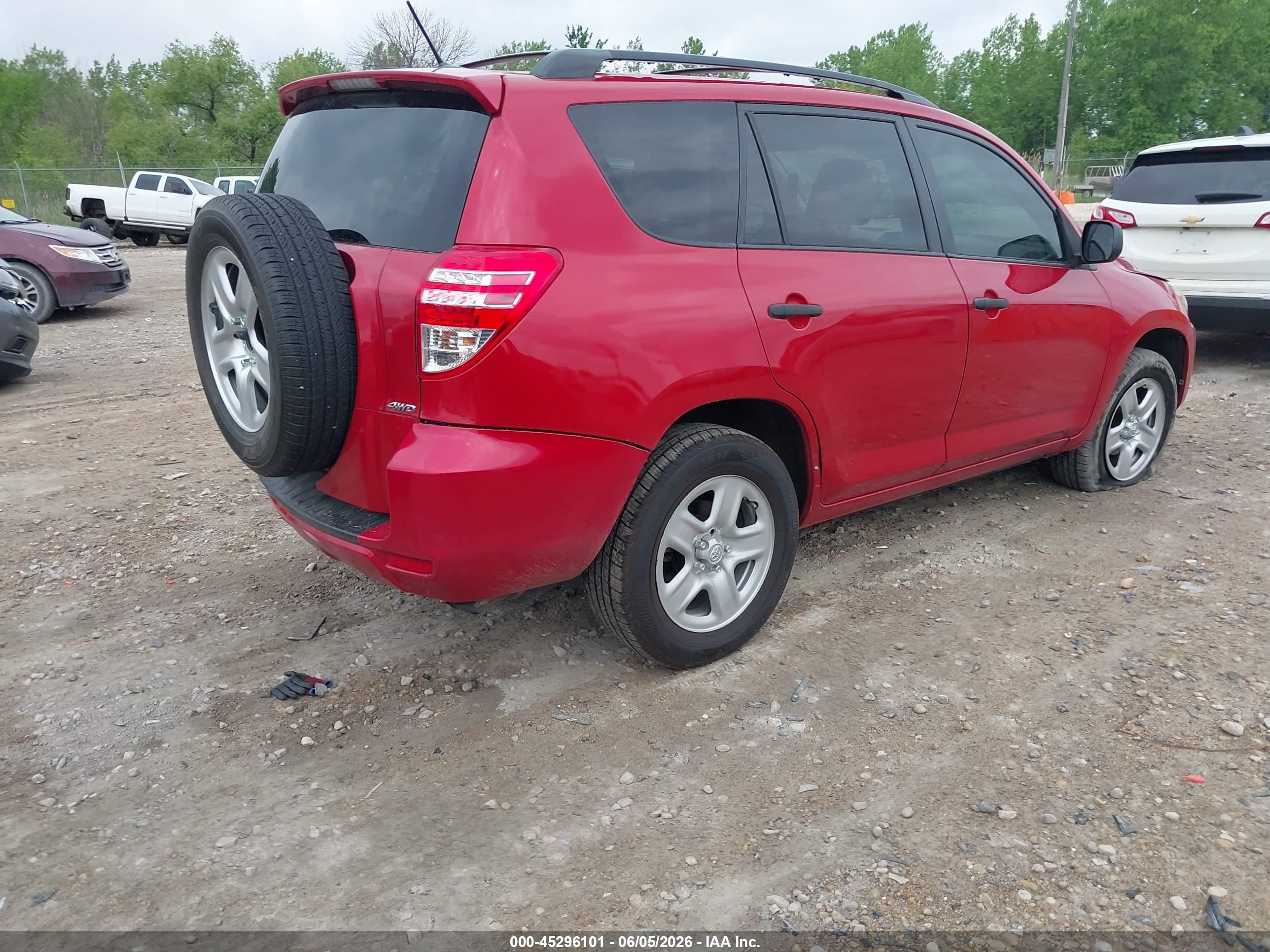 2012 Toyota Rav4 Red vin: 2T3BF4DV9CW248977