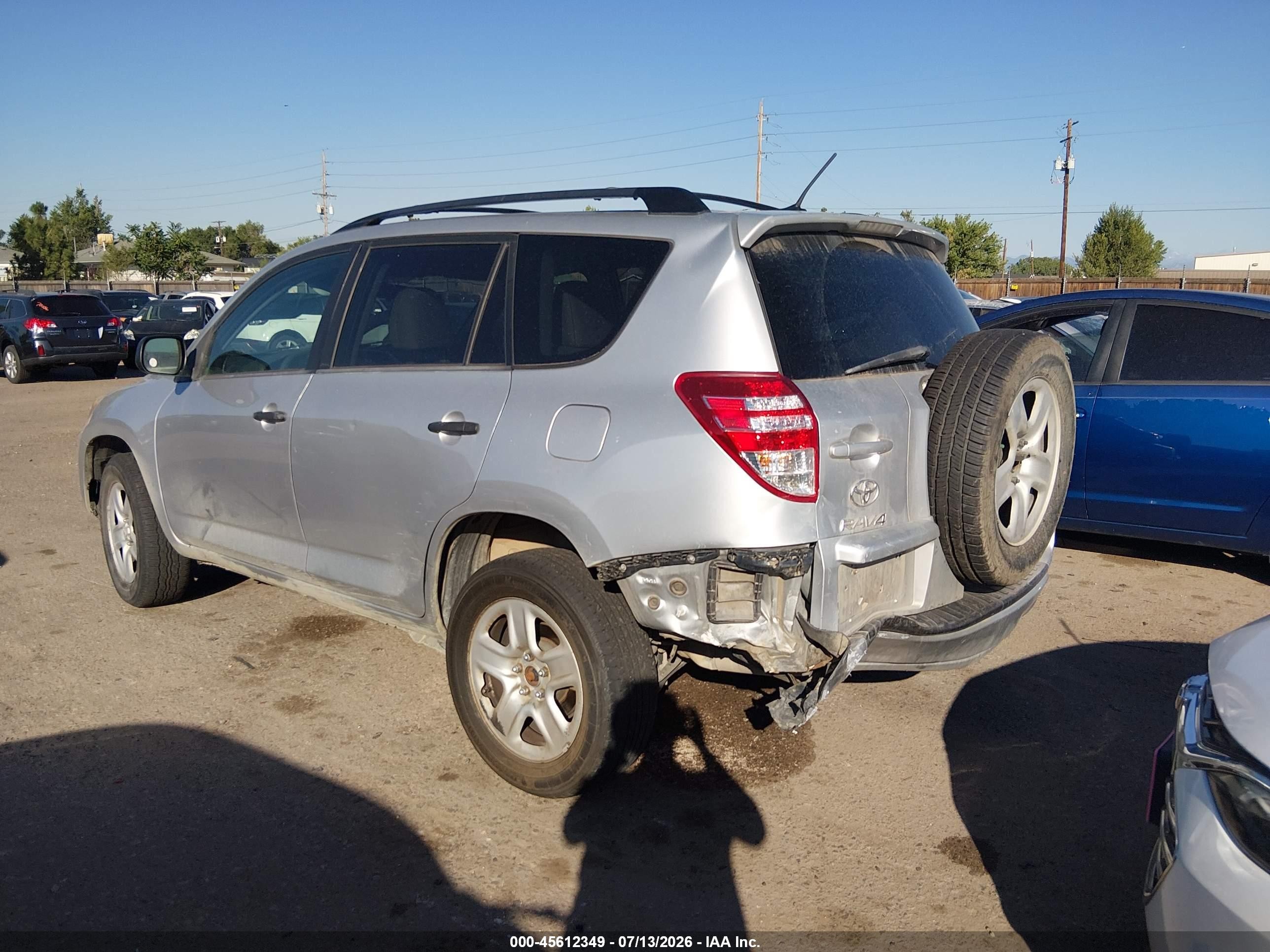 2012 Toyota Rav4   Silver vin: 2T3BF4DV9CW258263