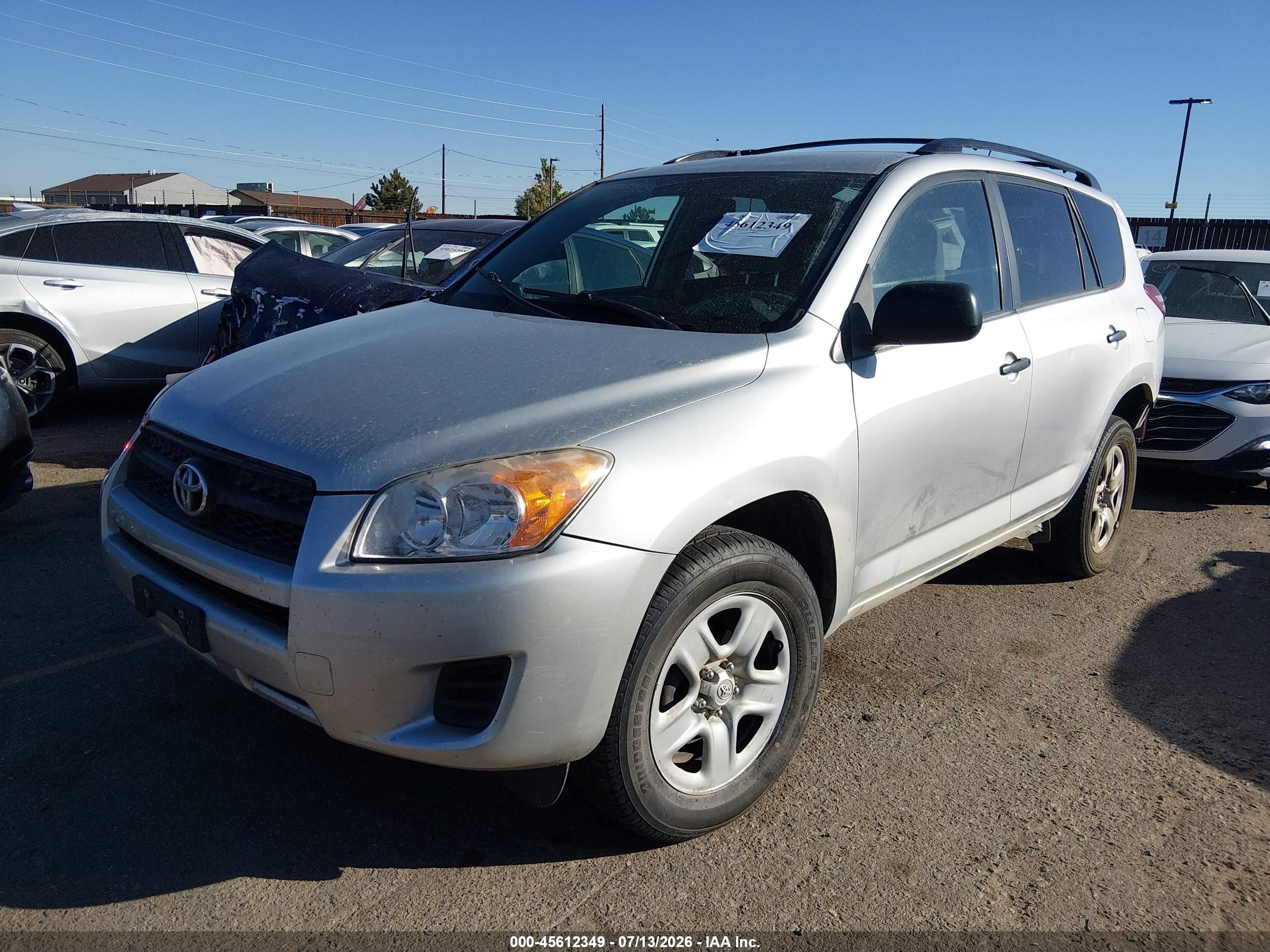 2012 Toyota Rav4   Silver vin: 2T3BF4DV9CW258263
