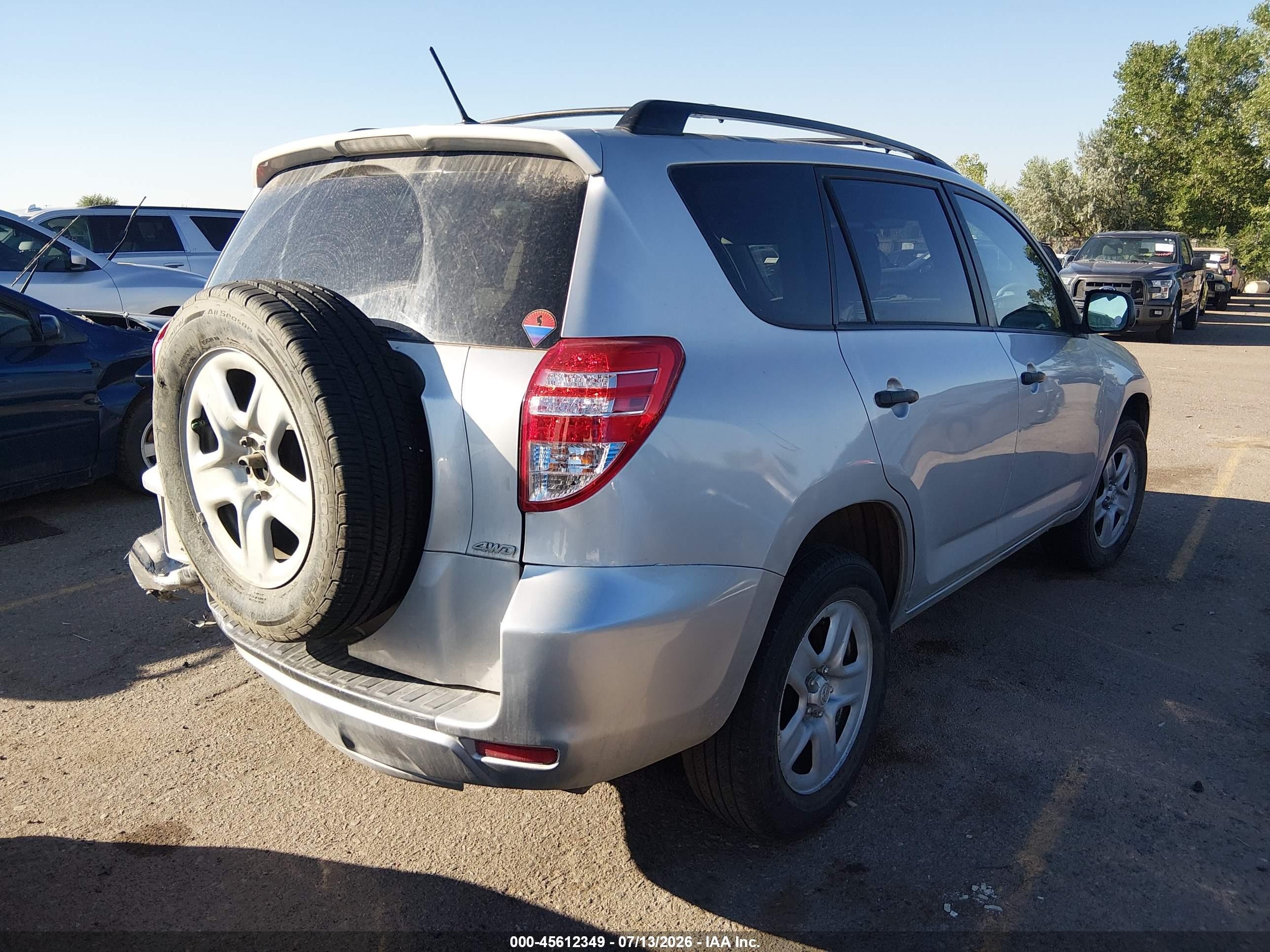 2012 Toyota Rav4   Silver vin: 2T3BF4DV9CW258263