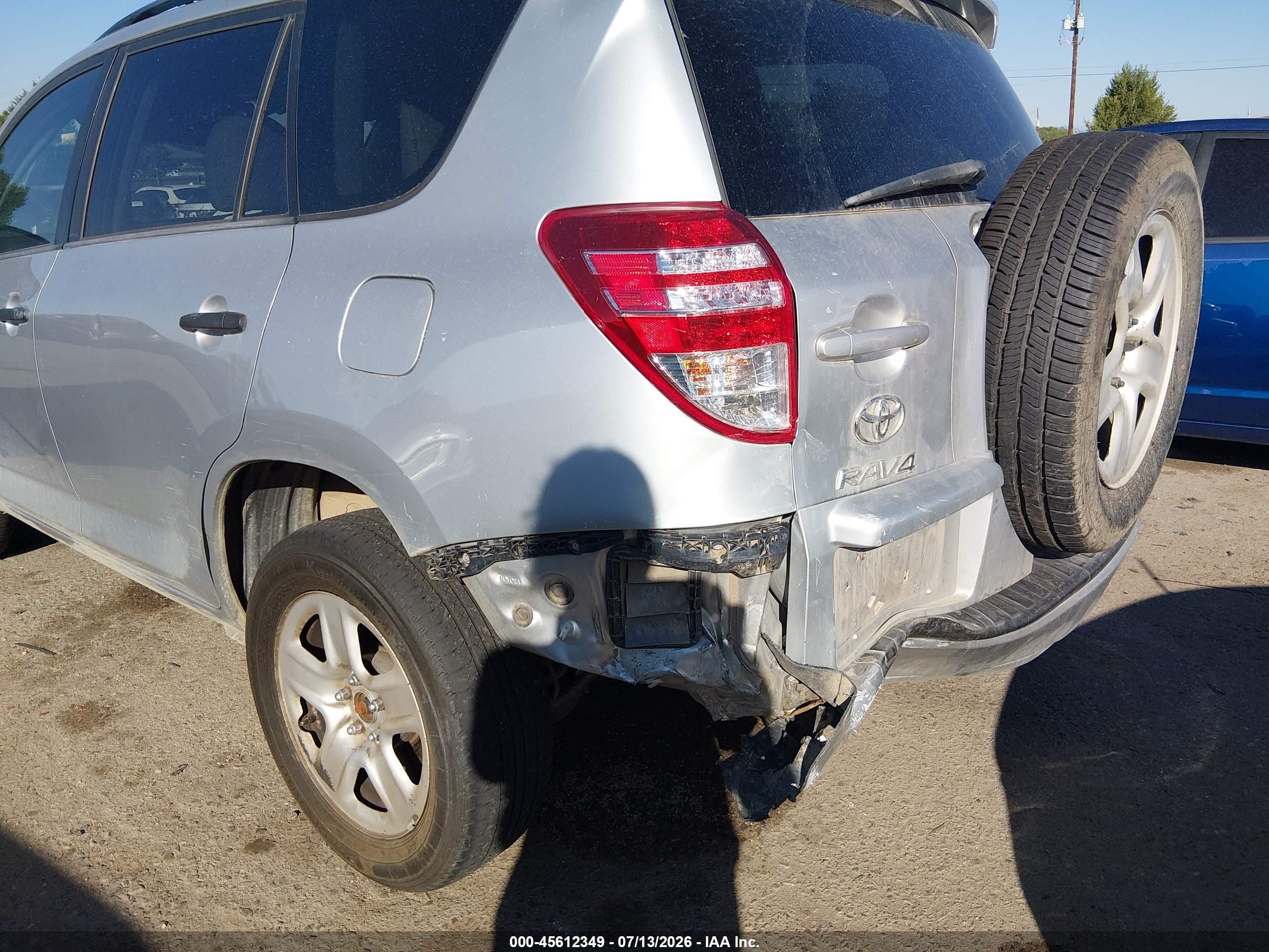 2012 Toyota Rav4   Silver vin: 2T3BF4DV9CW258263