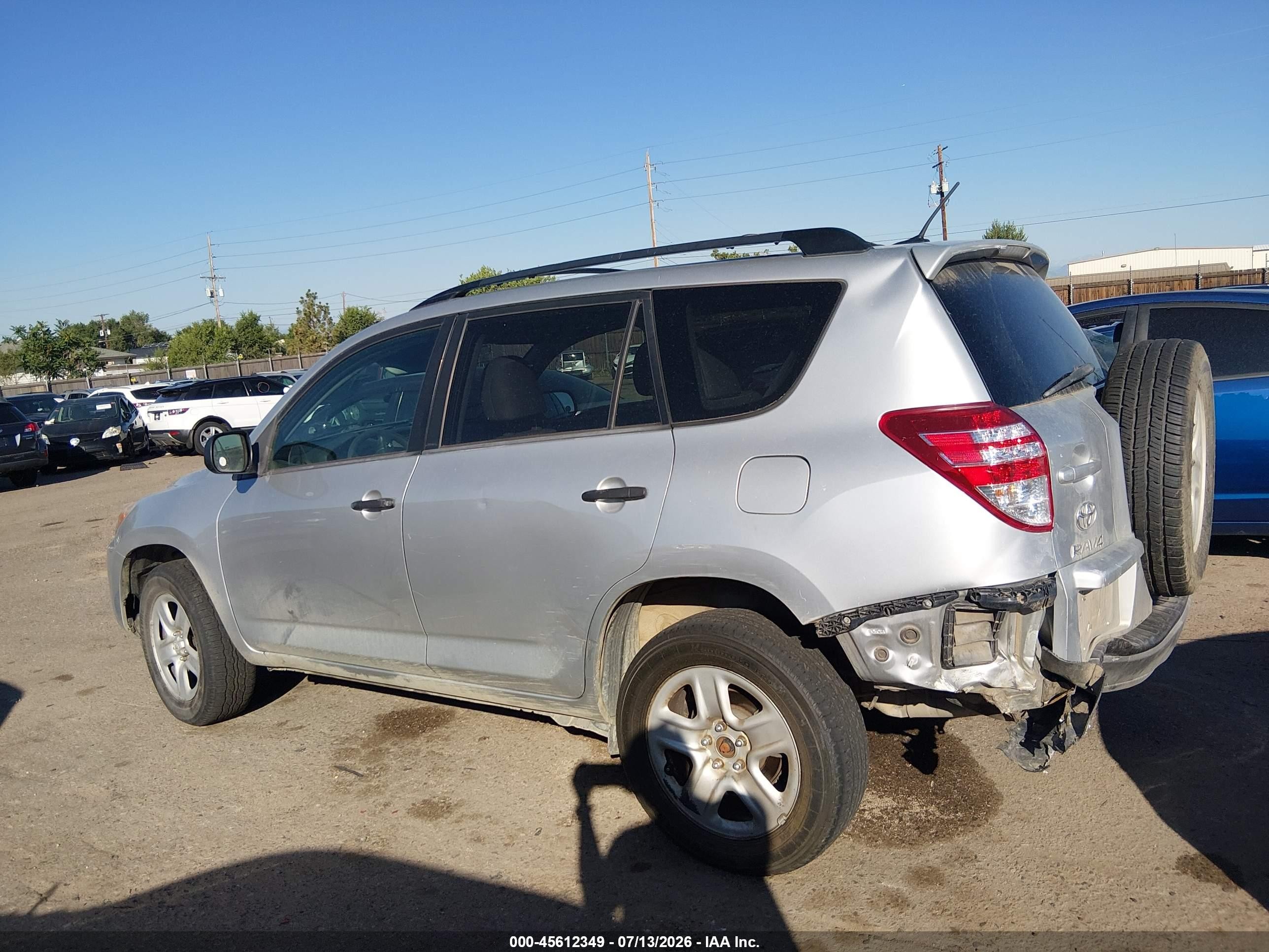 2012 Toyota Rav4   Silver vin: 2T3BF4DV9CW258263