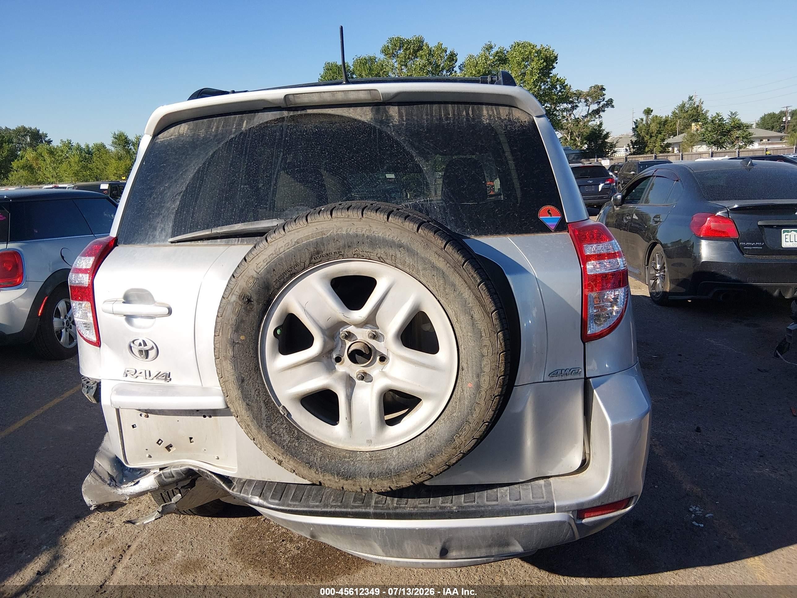 2012 Toyota Rav4   Silver vin: 2T3BF4DV9CW258263