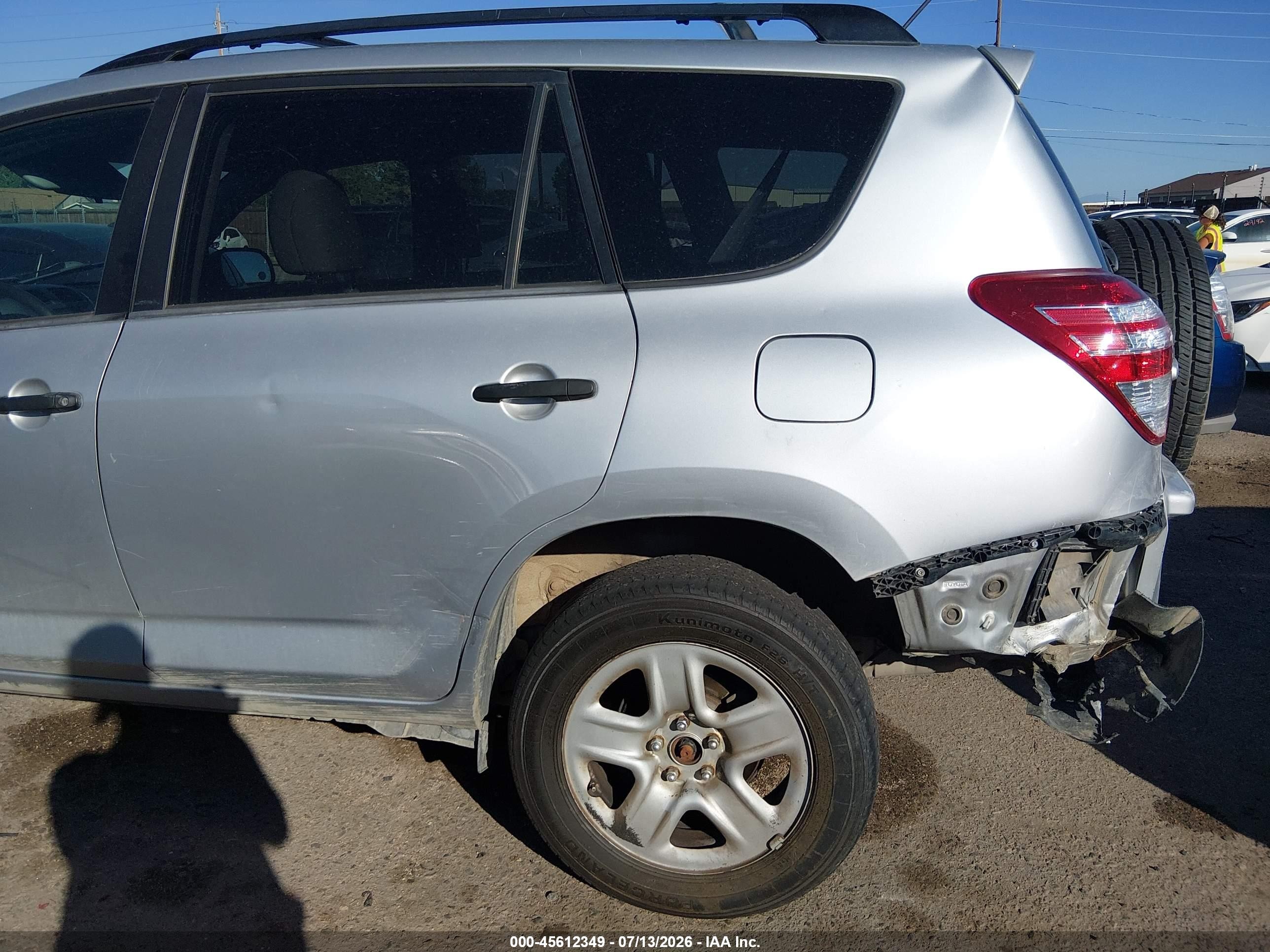 2012 Toyota Rav4   Silver vin: 2T3BF4DV9CW258263