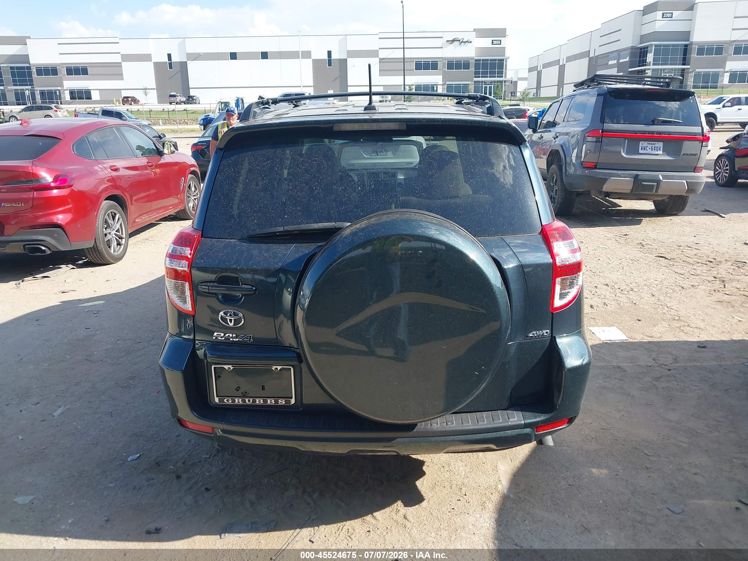 2012 Toyota Rav4   Gray vin: 2T3BF4DV9CW263768