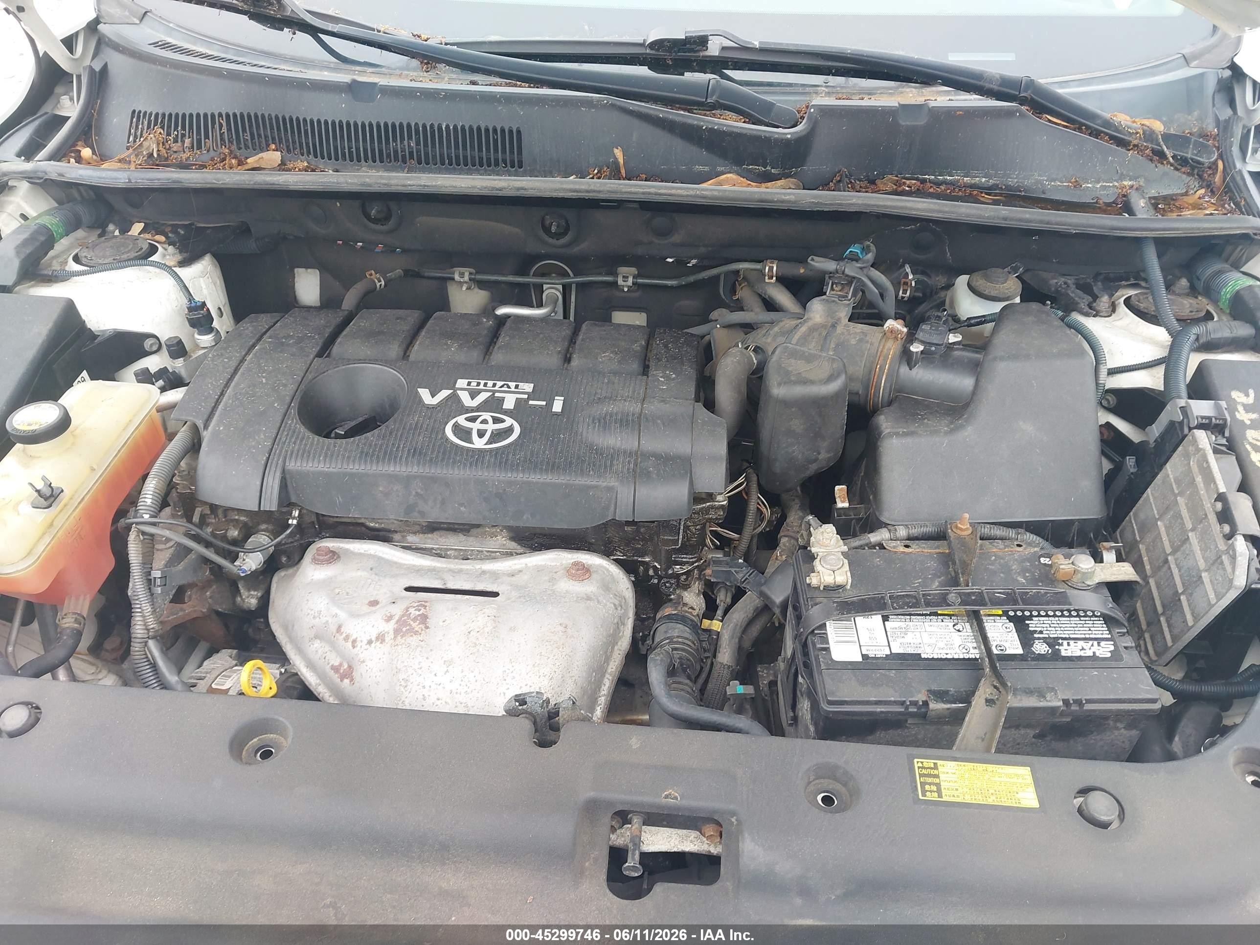 2010 Toyota Rav4   White vin: 2T3BF4DVXAW031869