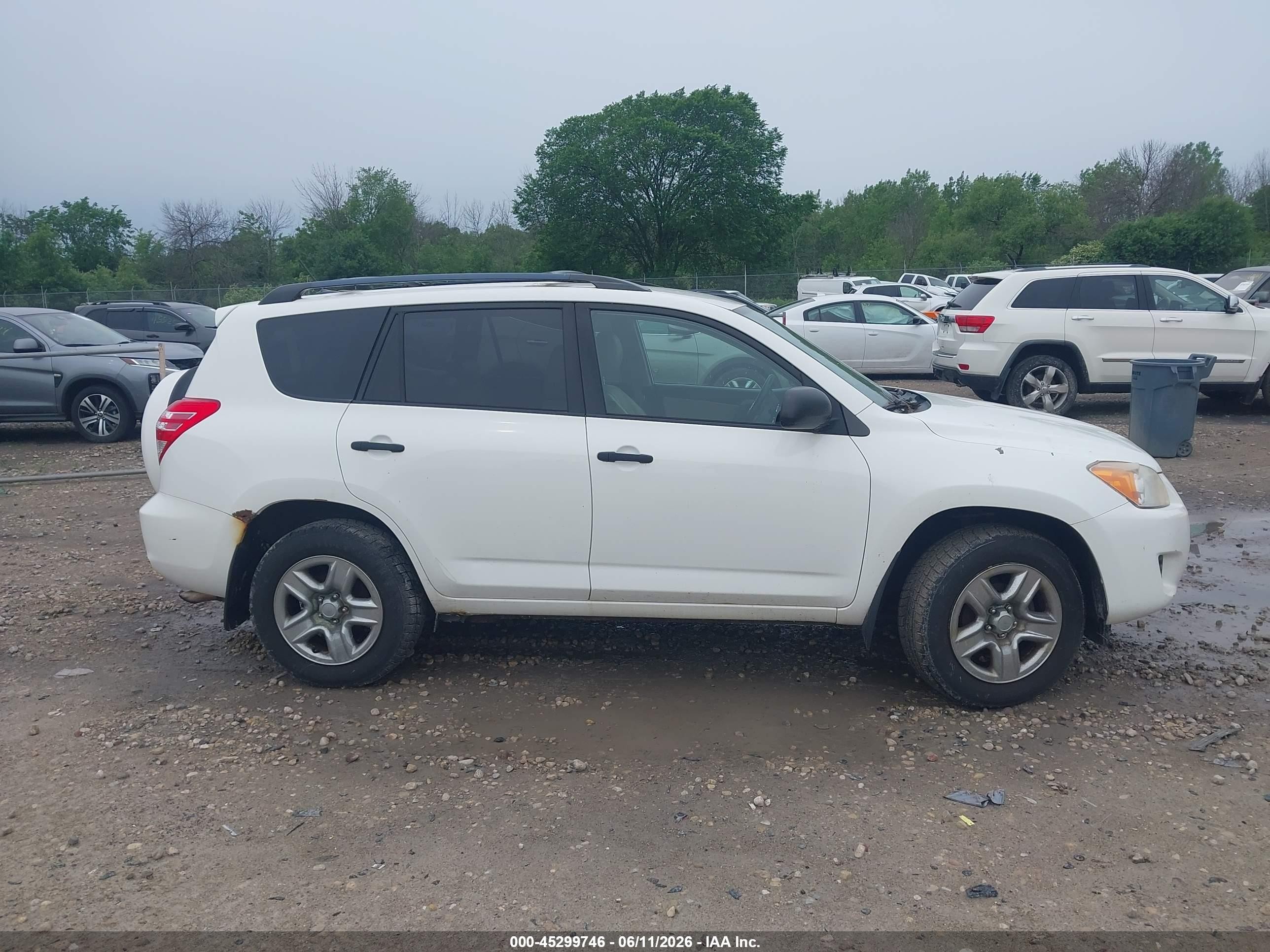 2010 Toyota Rav4   White vin: 2T3BF4DVXAW031869