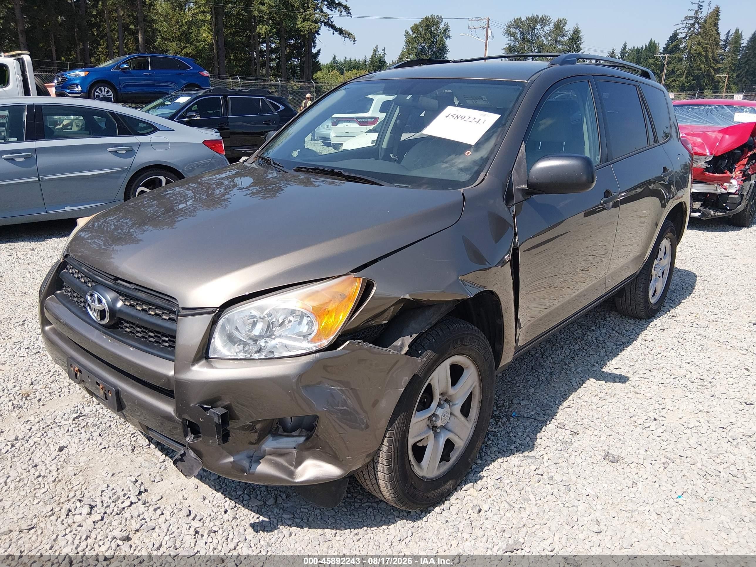 2010 Toyota Rav4   Gray vin: 2T3BF4DVXAW074818