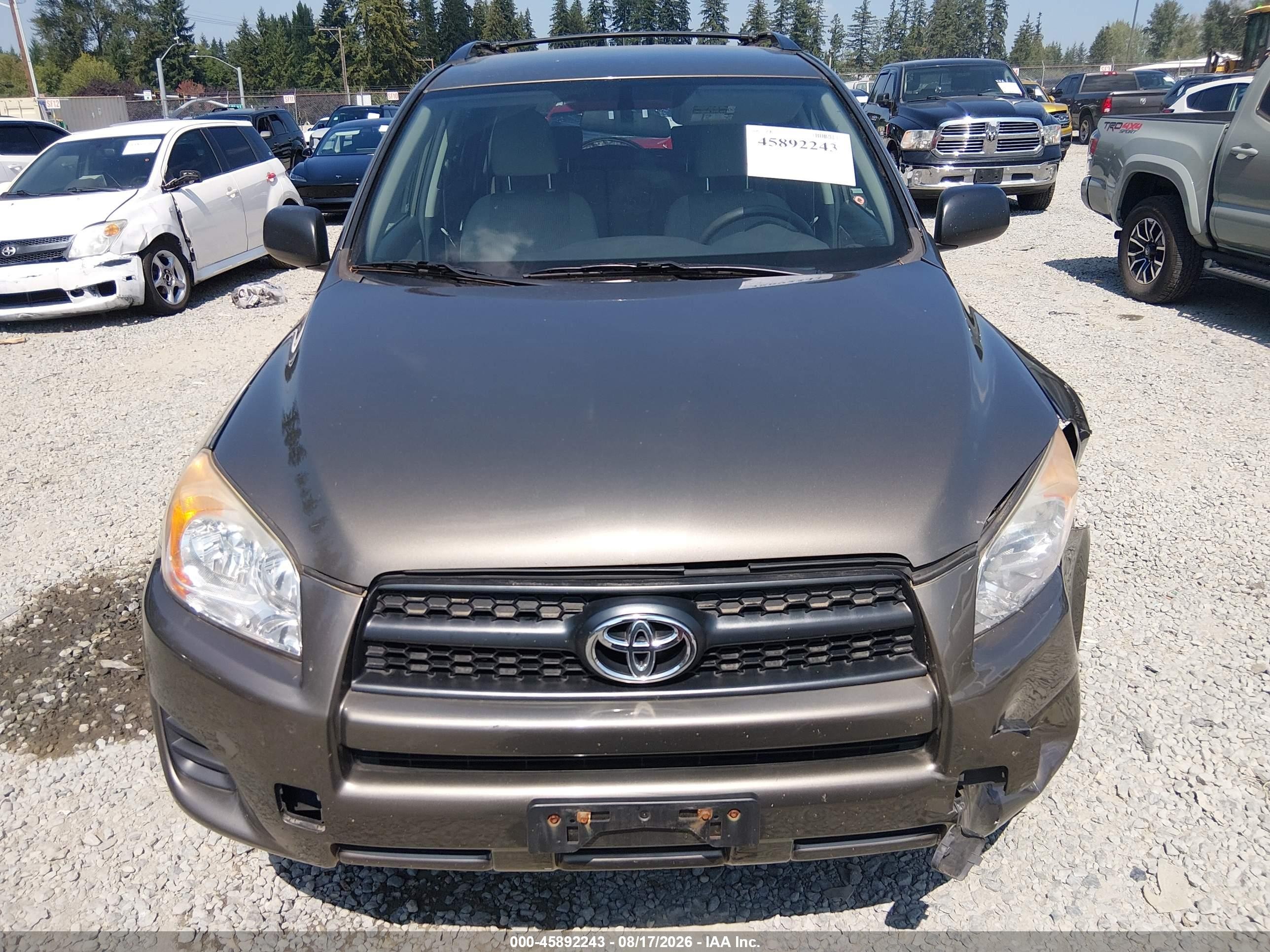 2010 Toyota Rav4   Gray vin: 2T3BF4DVXAW074818