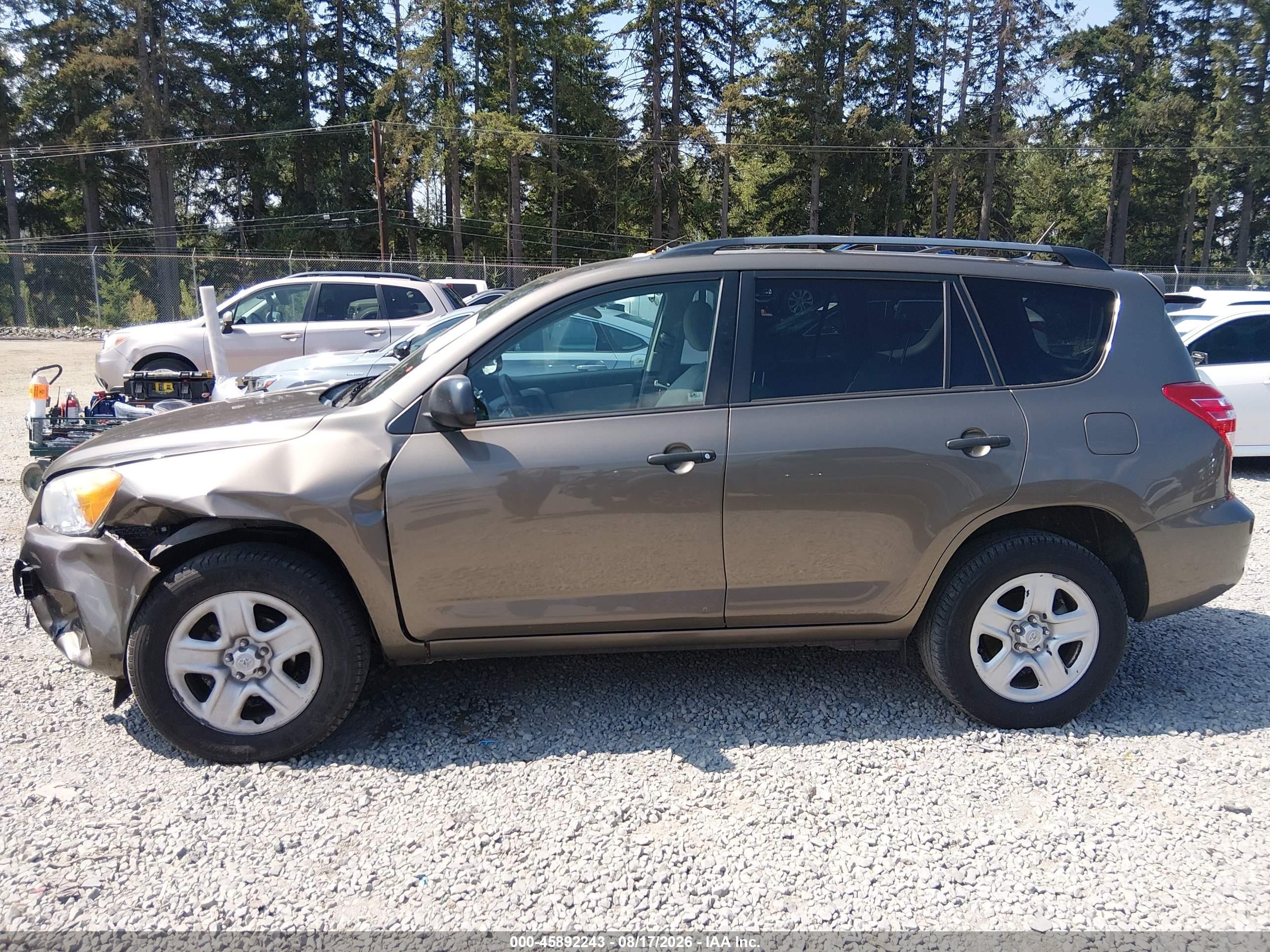 2010 Toyota Rav4   Gray vin: 2T3BF4DVXAW074818