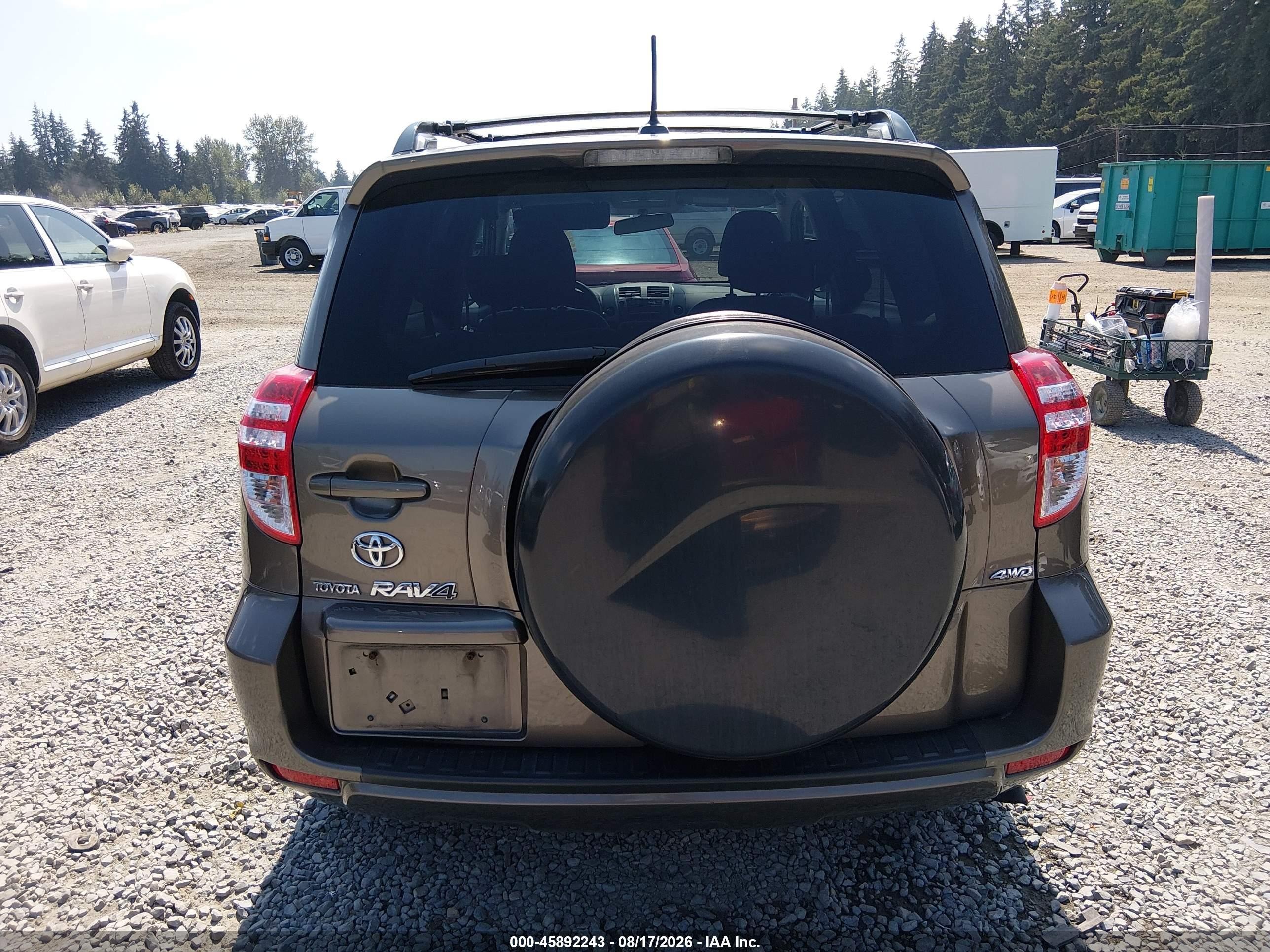 2010 Toyota Rav4   Gray vin: 2T3BF4DVXAW074818