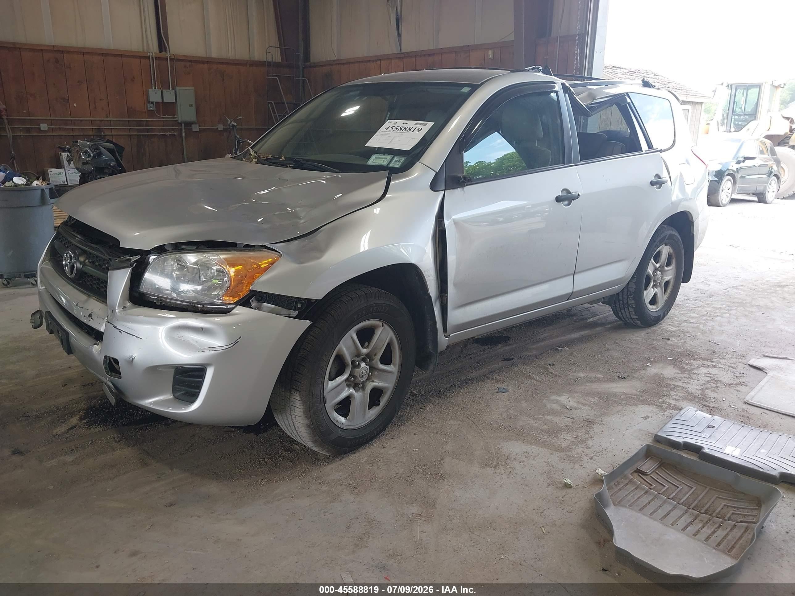 2011 Toyota Rav4   Silver vin: 2T3BF4DVXBW082659