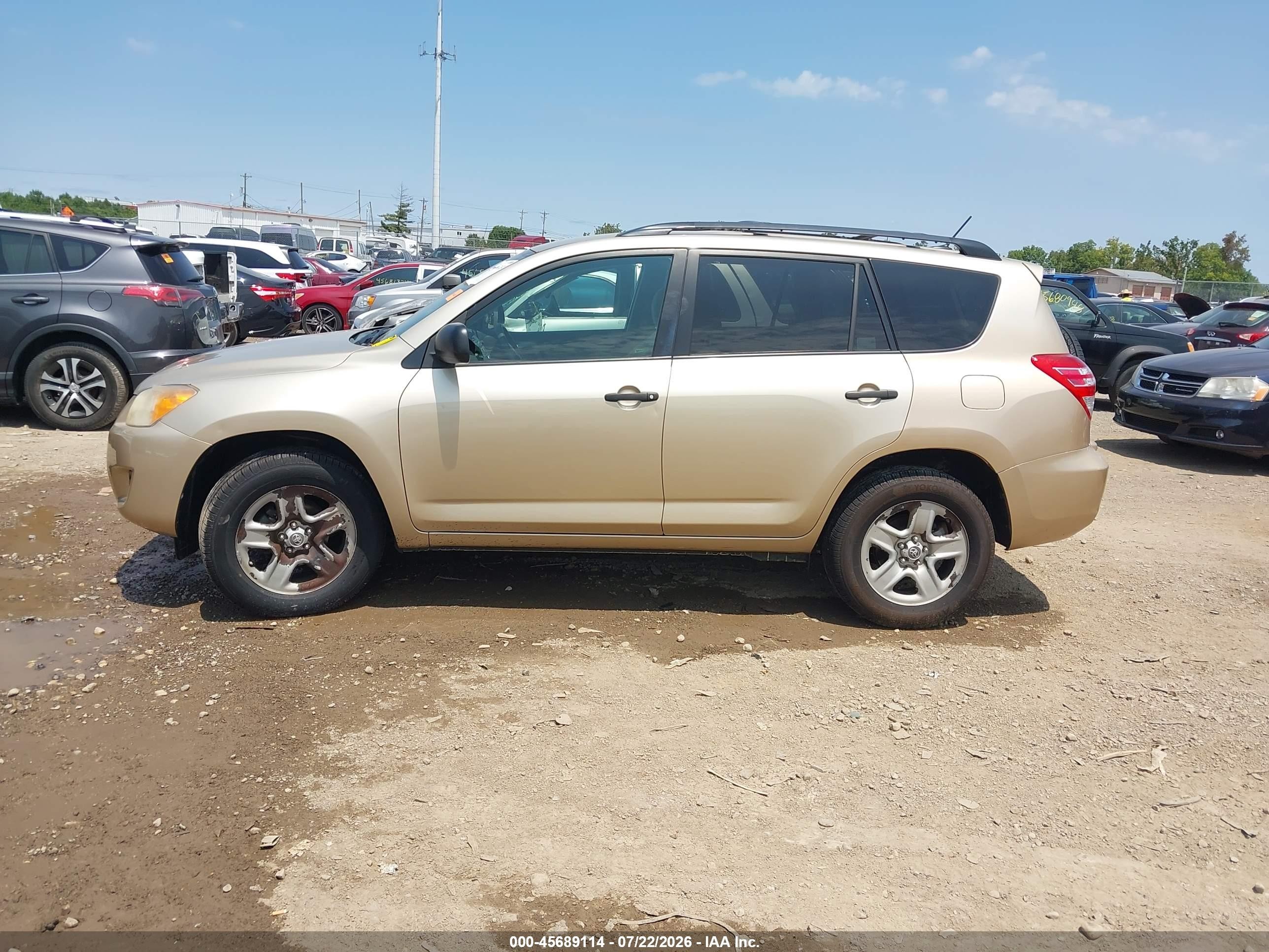 2011 Toyota Rav4   Gold vin: 2T3BF4DVXBW098098
