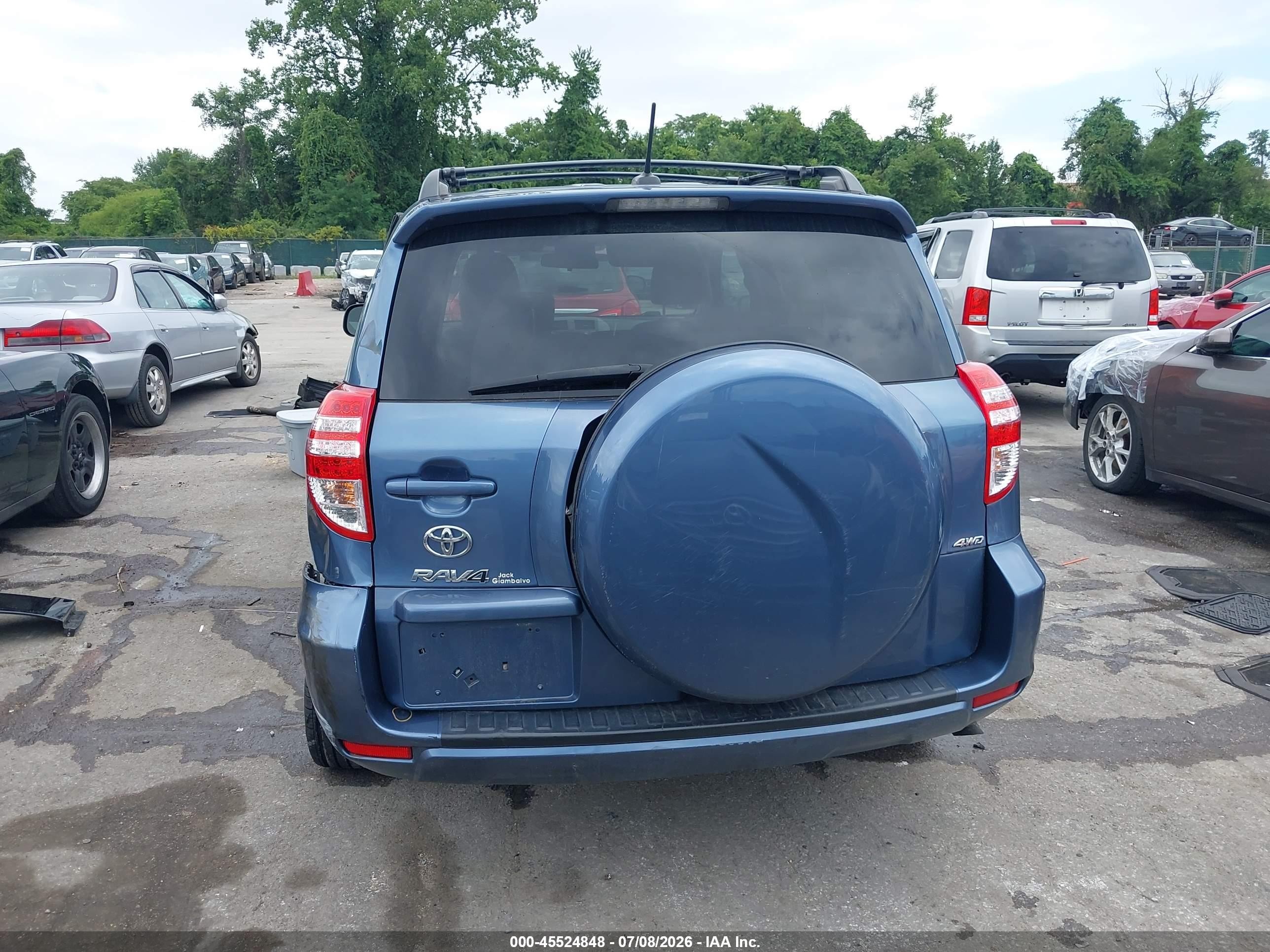 2011 Toyota Rav4   Синий vin: 2T3BF4DVXBW128474