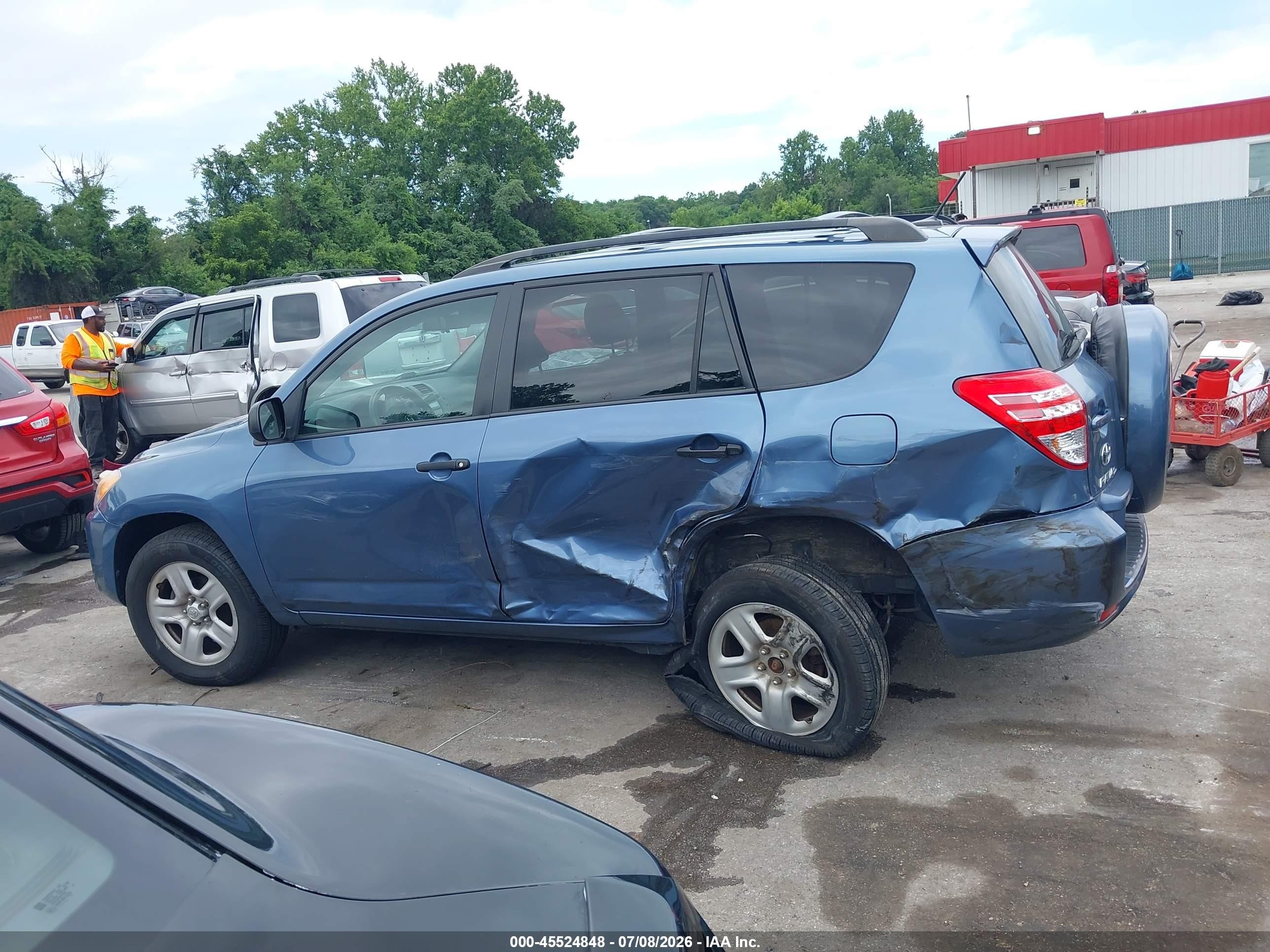 2011 Toyota Rav4   Синий vin: 2T3BF4DVXBW128474