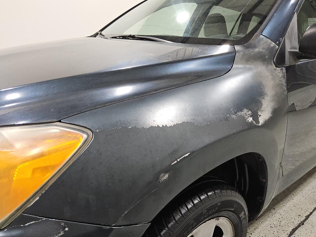 2011 Toyota Rav4 Base Blue vin: 2T3BF4DVXBW134825 Damage: Left Front Fender, Peeling, > 12 Inches