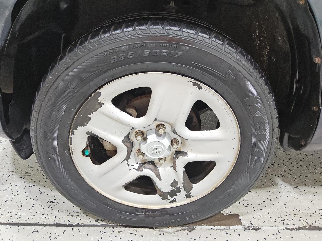 2011 Toyota Rav4 Base Blue vin: 2T3BF4DVXBW134825 Damage: Left Front Wheel, Peeling, > 12 Inches
