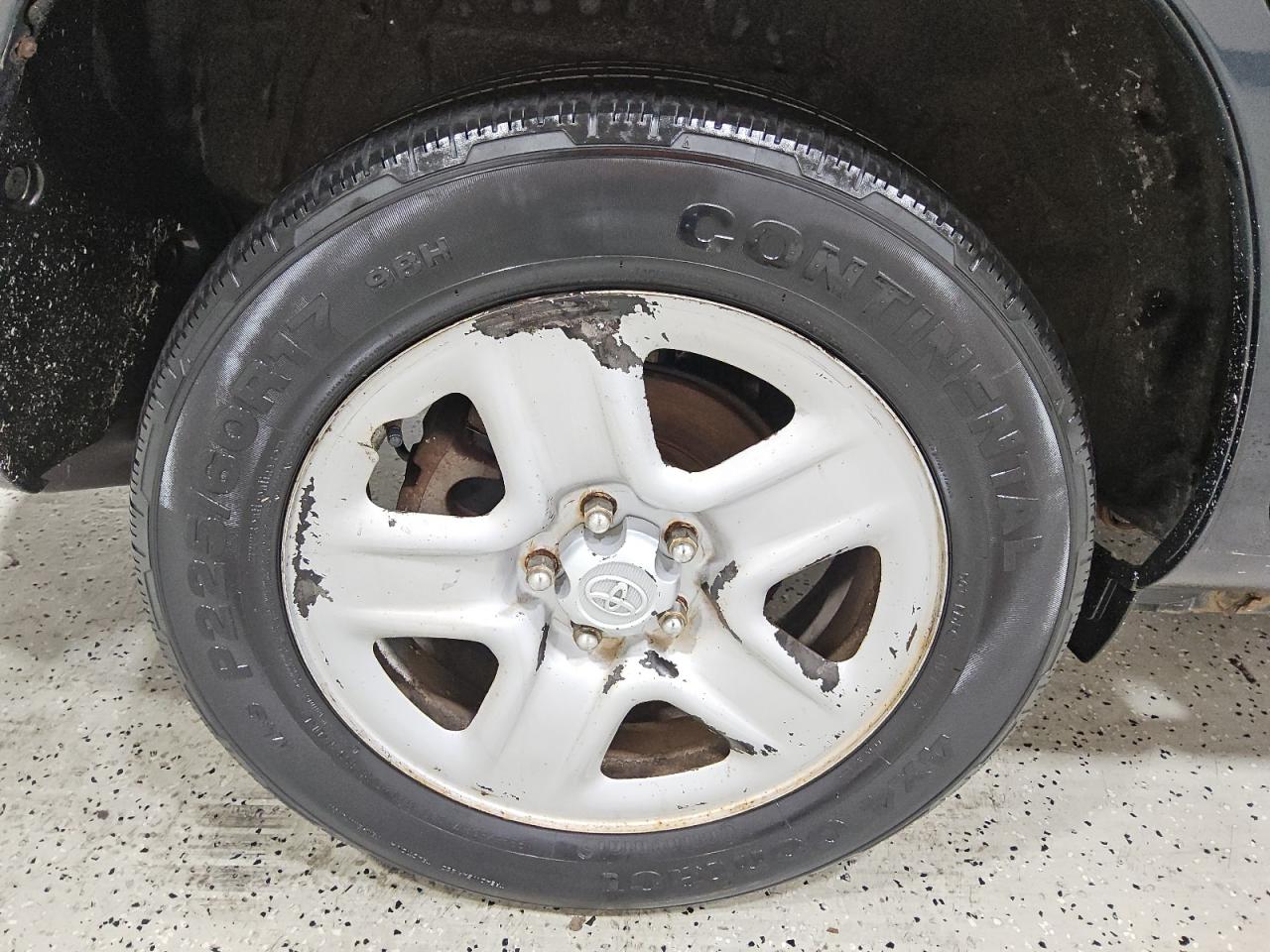 2011 Toyota Rav4 Base Blue vin: 2T3BF4DVXBW134825 Damage: Right Rear Wheel, Peeling, > 12 Inches