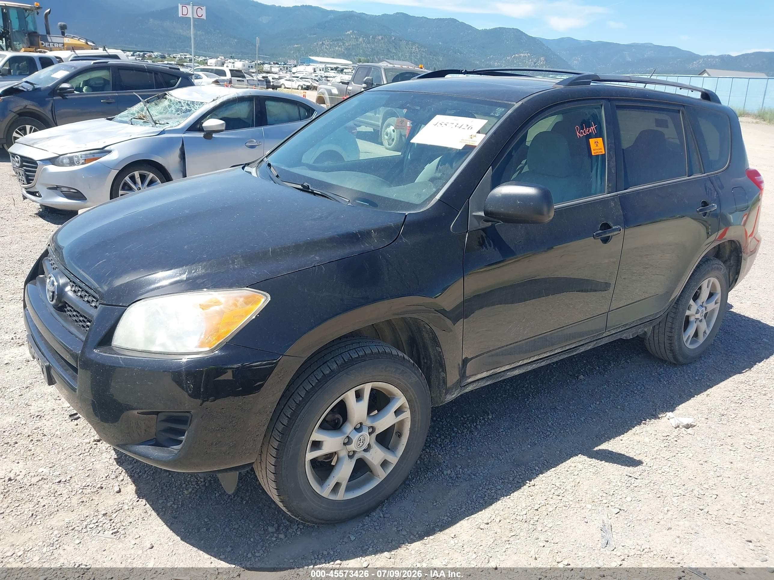 2012 Toyota Rav4   Black vin: 2T3BF4DVXCW208035
