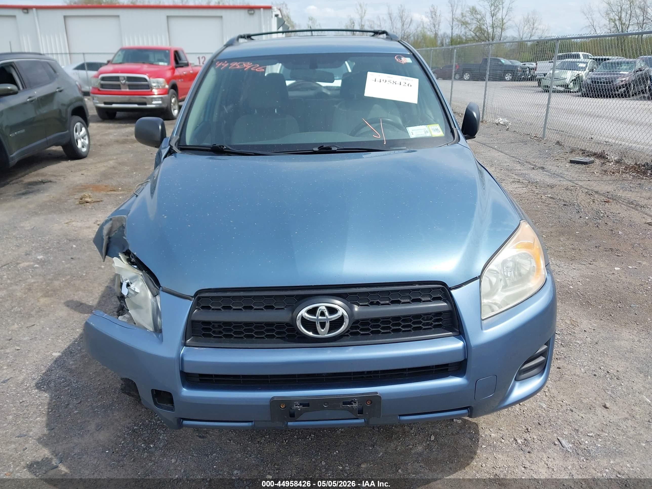 2012 Toyota Rav4   Blue vin: 2T3BF4DVXCW212408