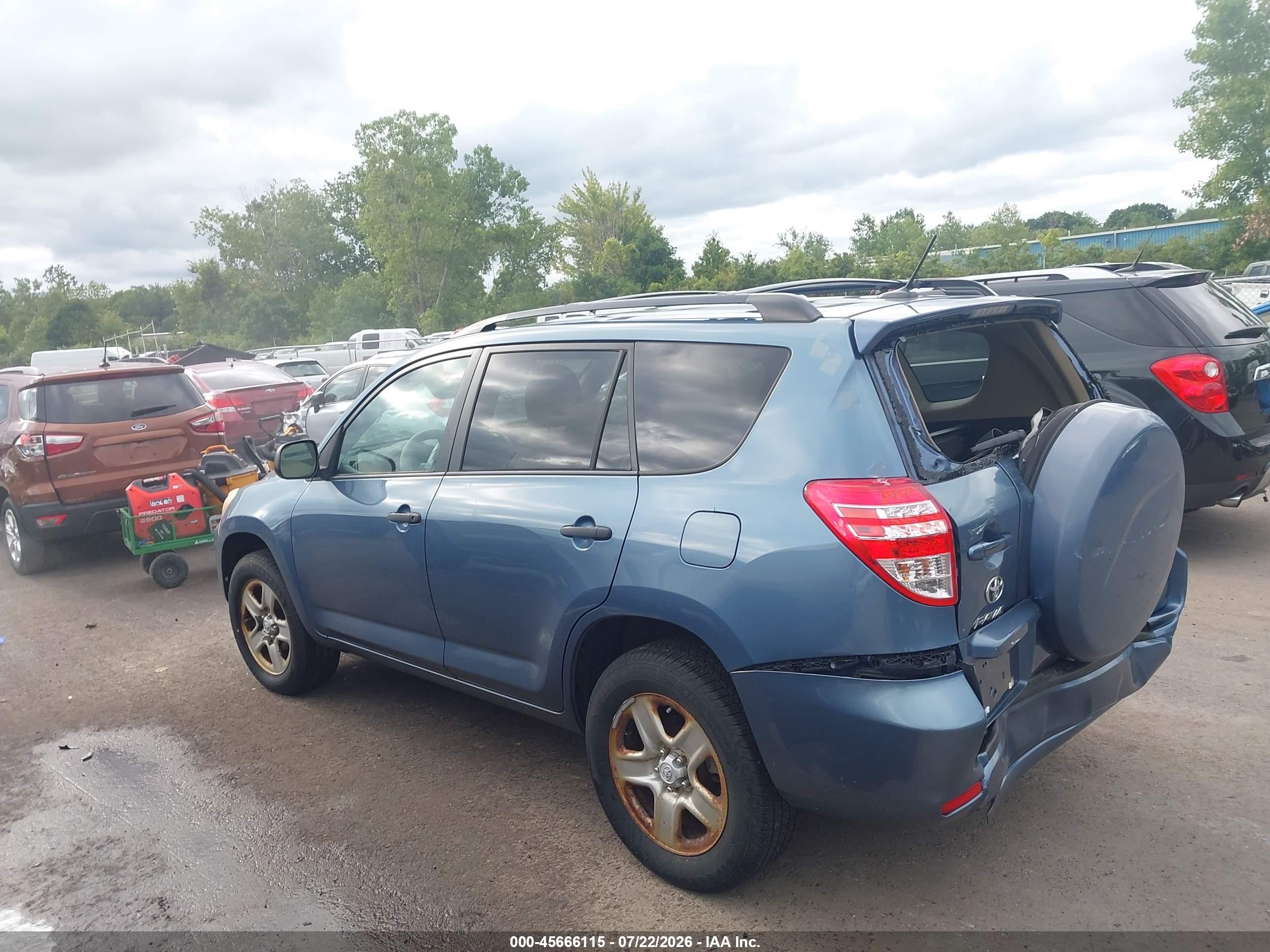 2012 Toyota Rav4   Blue vin: 2T3BF4DVXCW224252