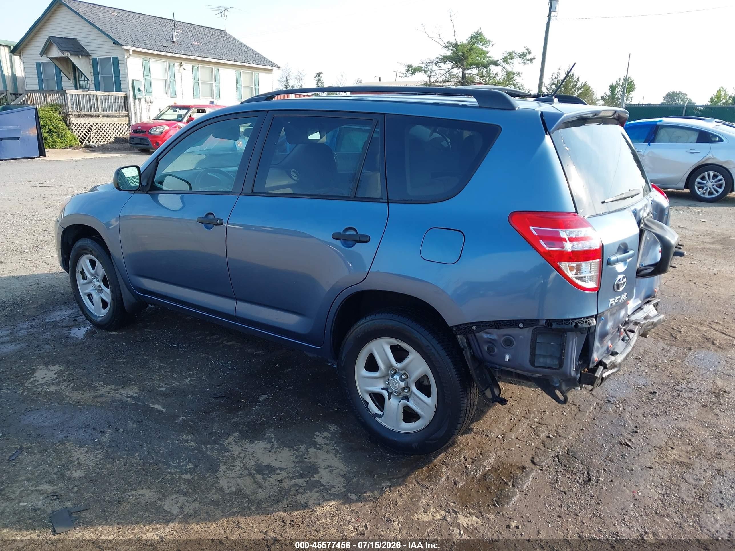 2012 Toyota Rav4   Blue vin: 2T3BF4DVXCW238393