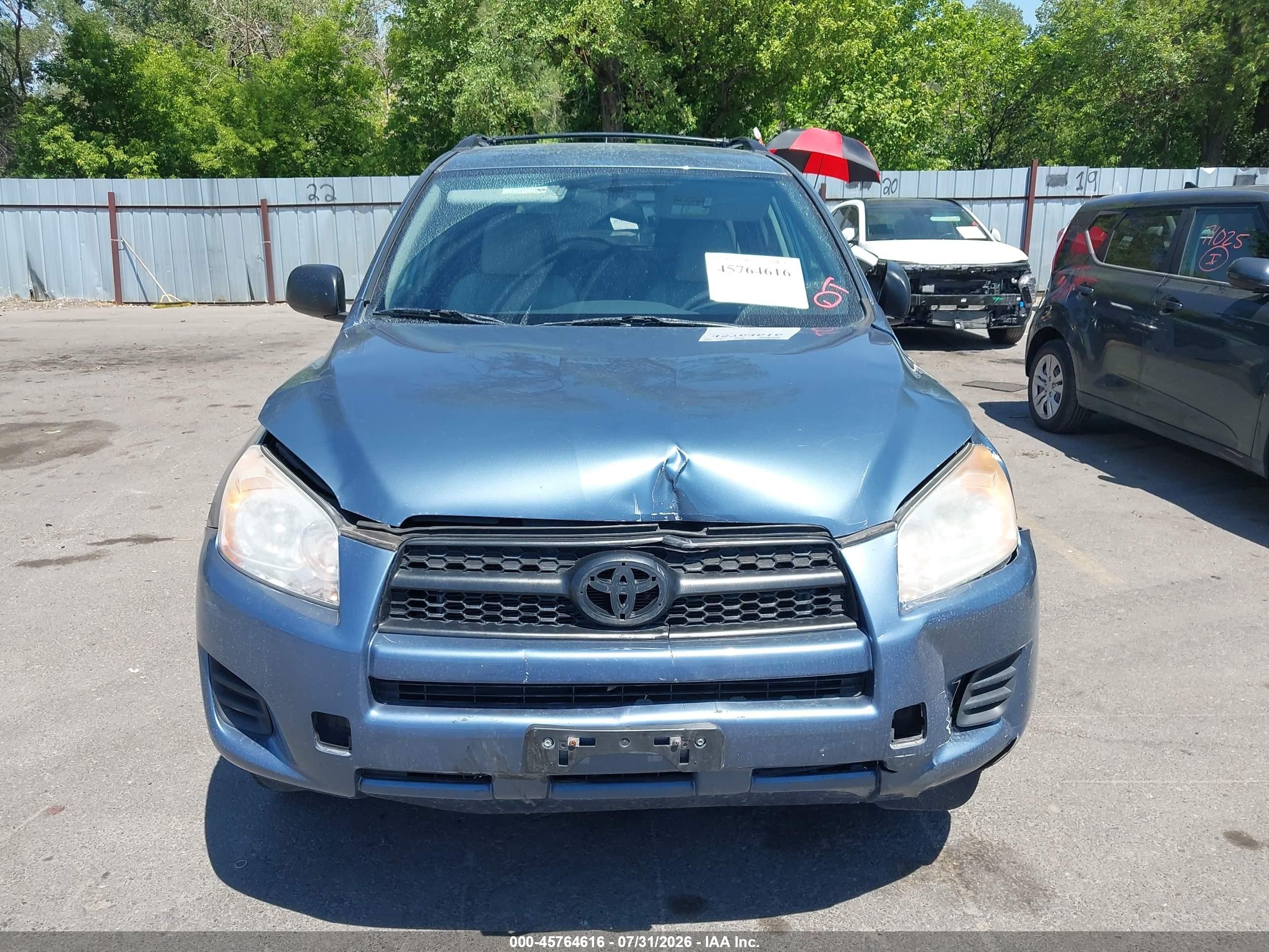 2012 Toyota Rav4   Light Blue vin: 2T3BF4DVXCW238832