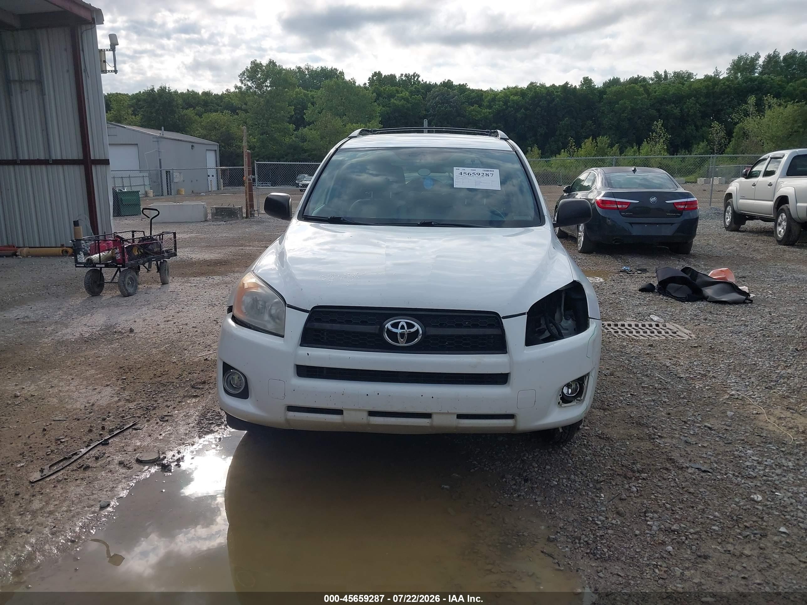 2012 Toyota Rav4   White vin: 2T3BF4DVXCW257719
